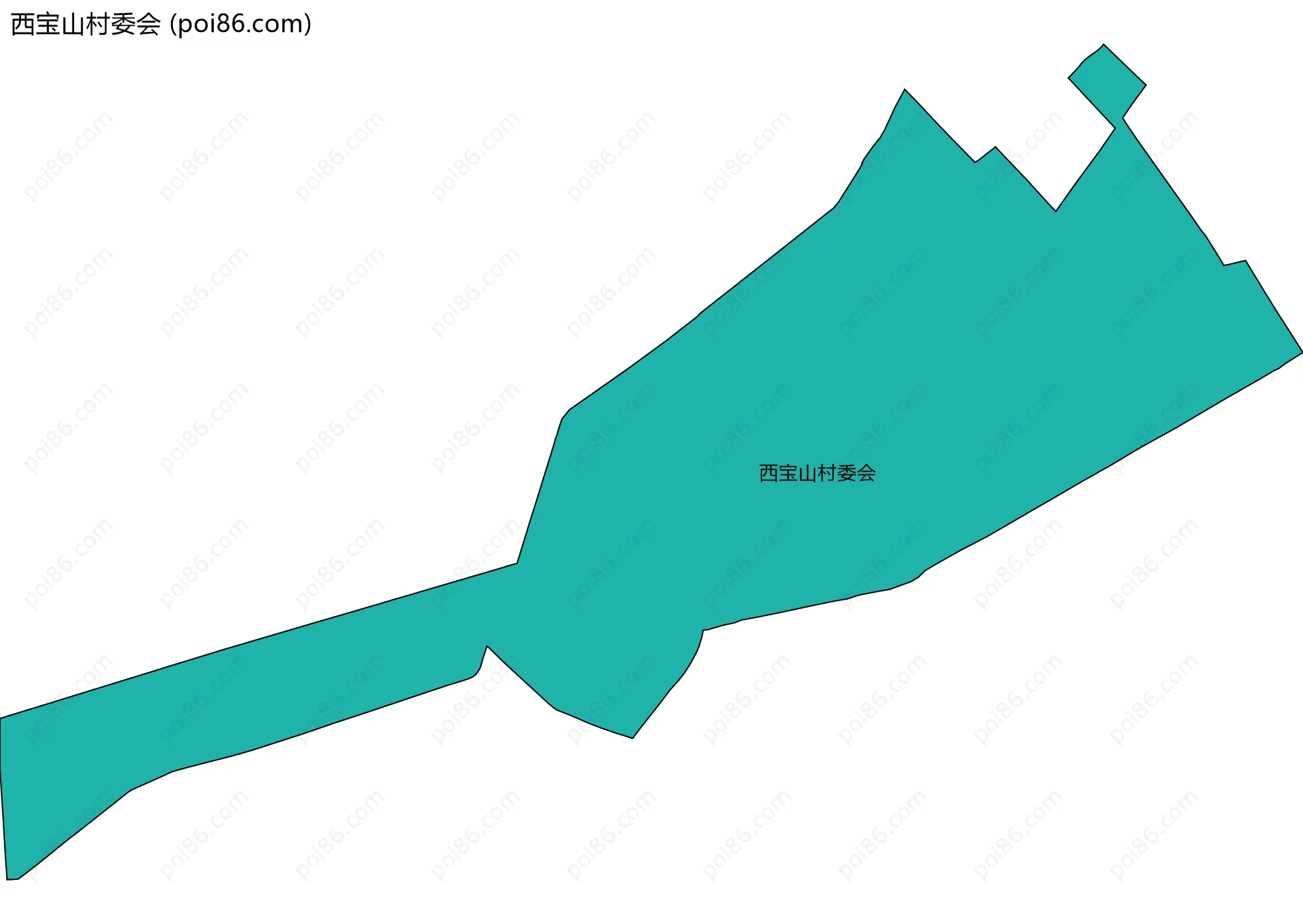 西宝山村委会边界地图