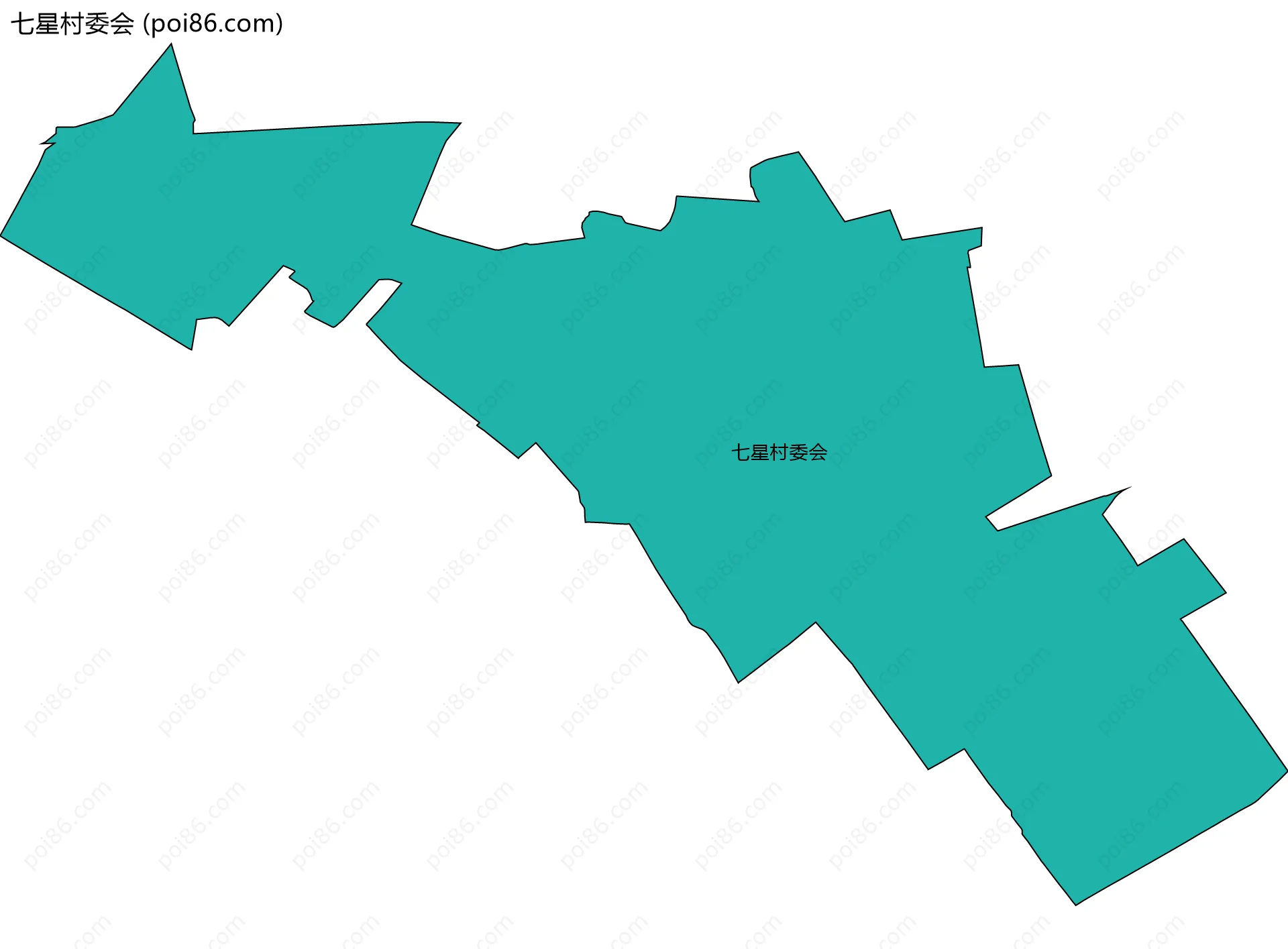 七星村委会边界地图