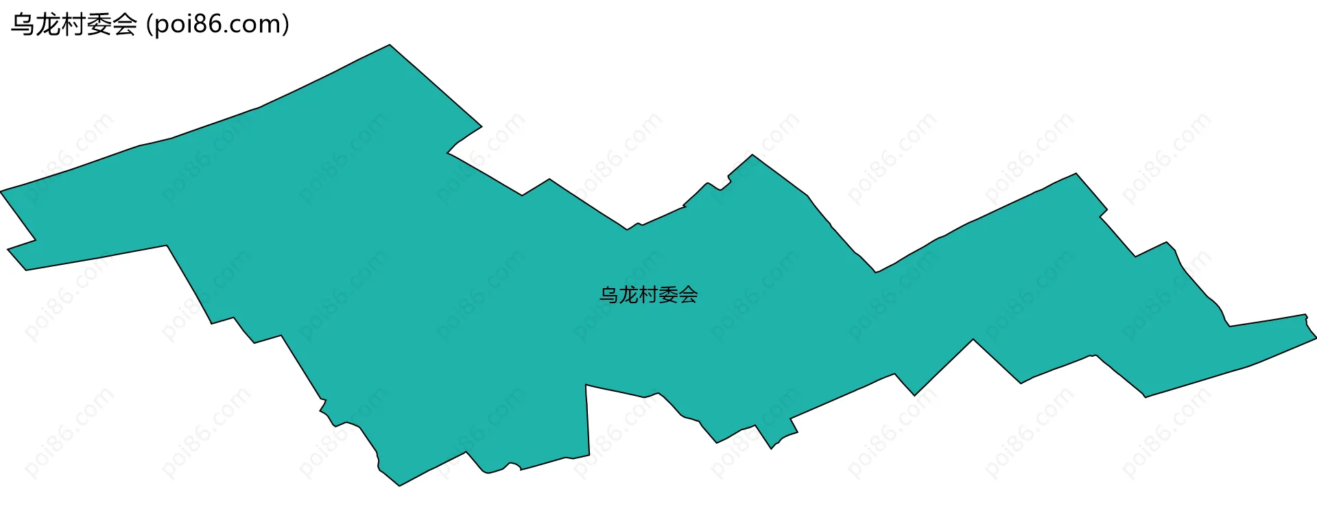 乌龙村委会边界地图