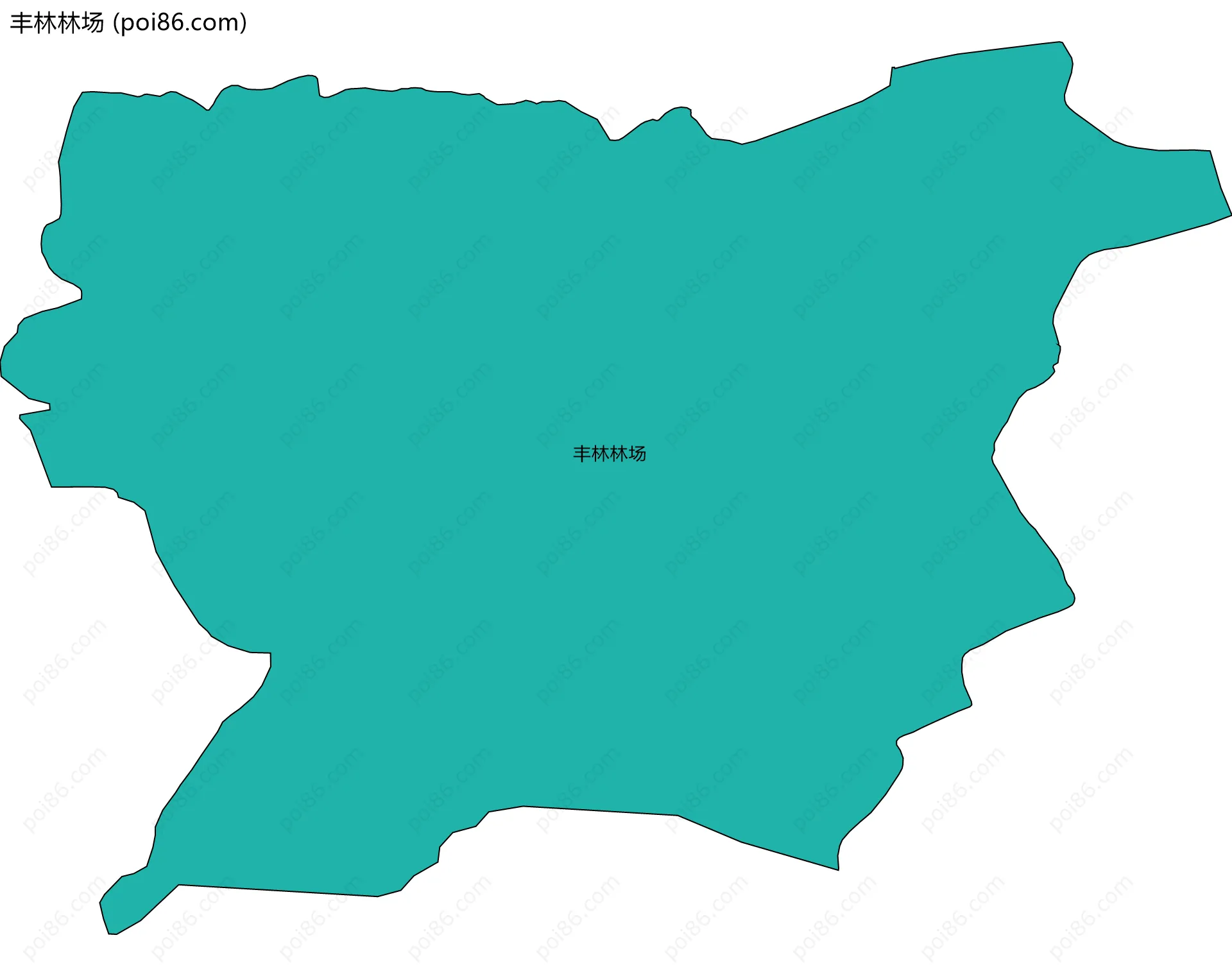 丰林林场边界地图