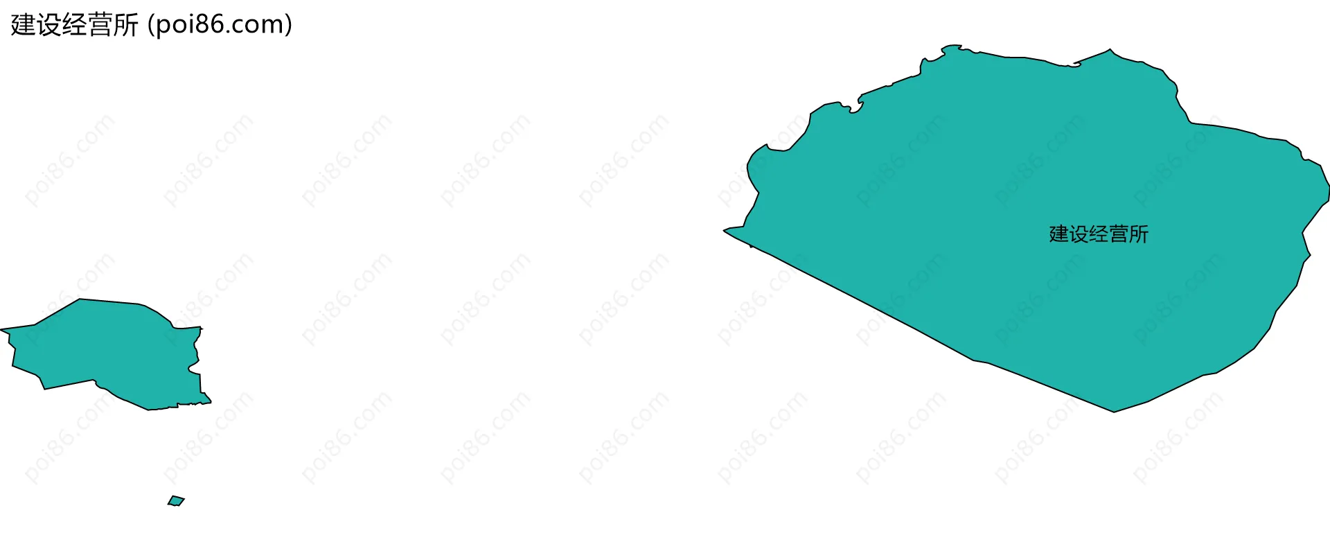 建设经营所边界地图
