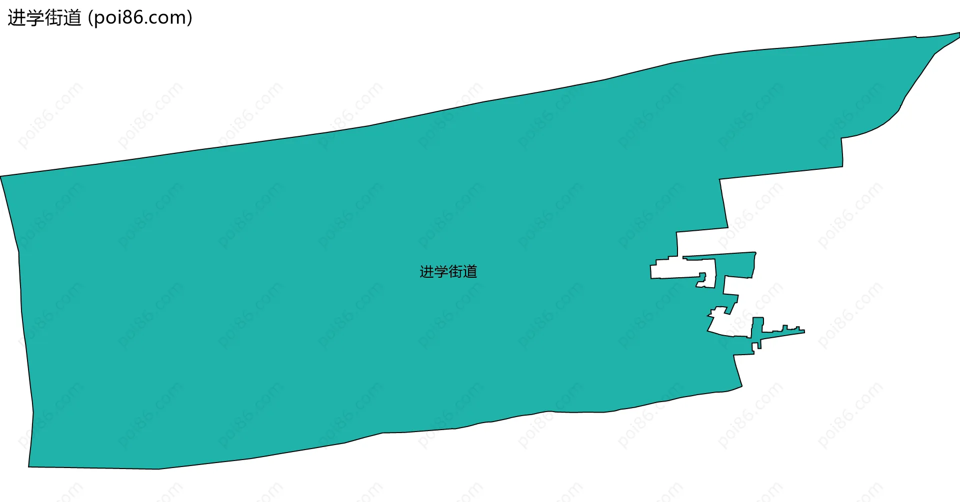 进学街道边界地图