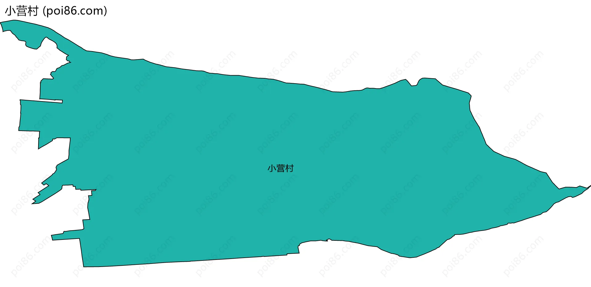 小营村边界地图