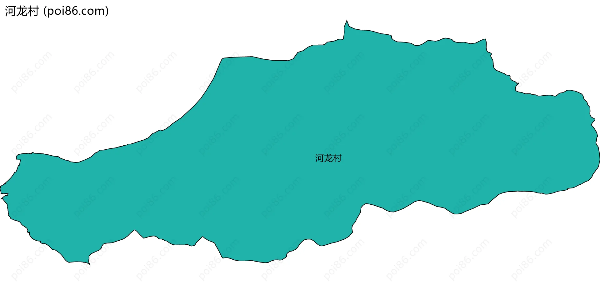 河龙村边界地图