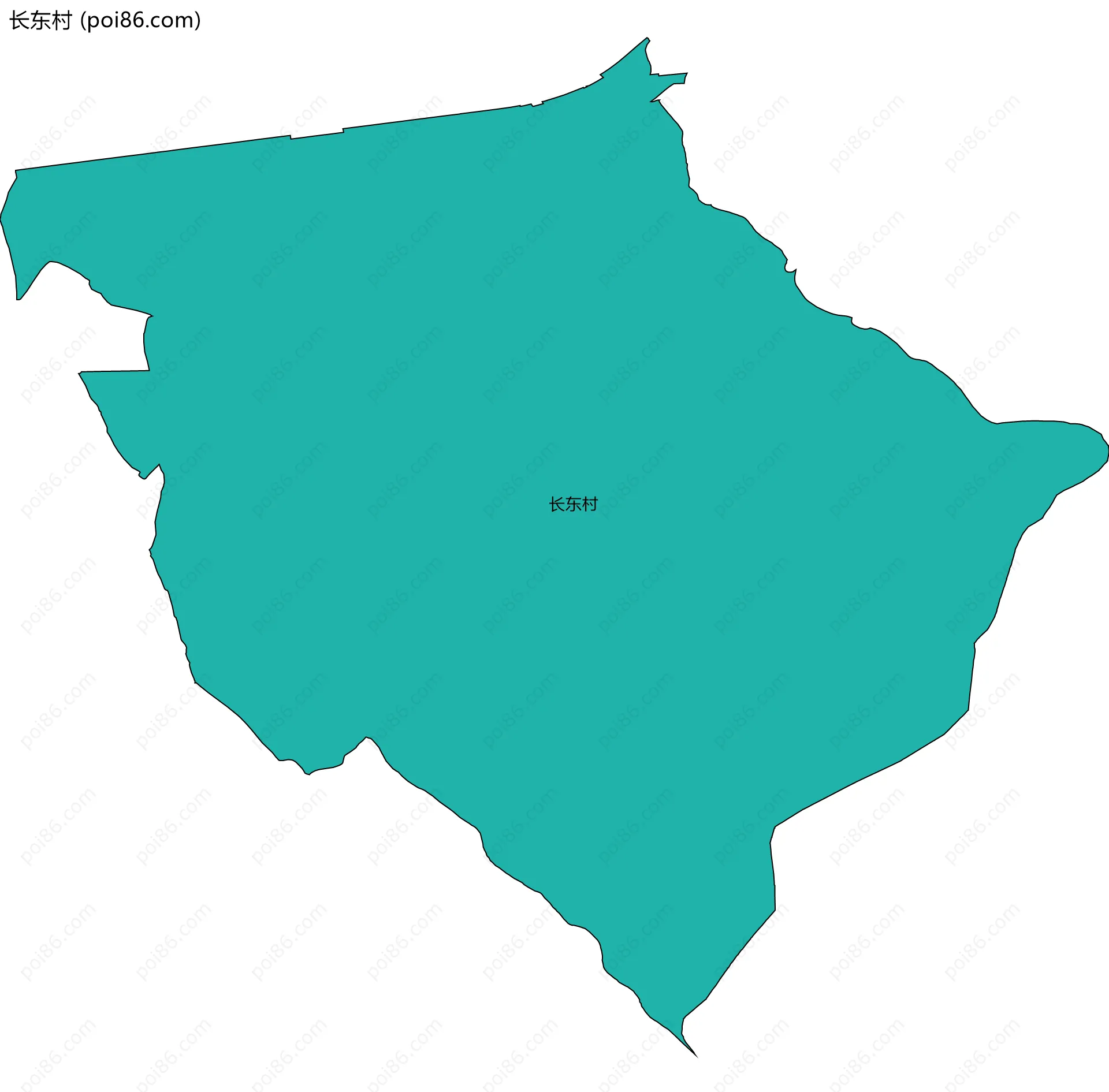 长东村边界地图