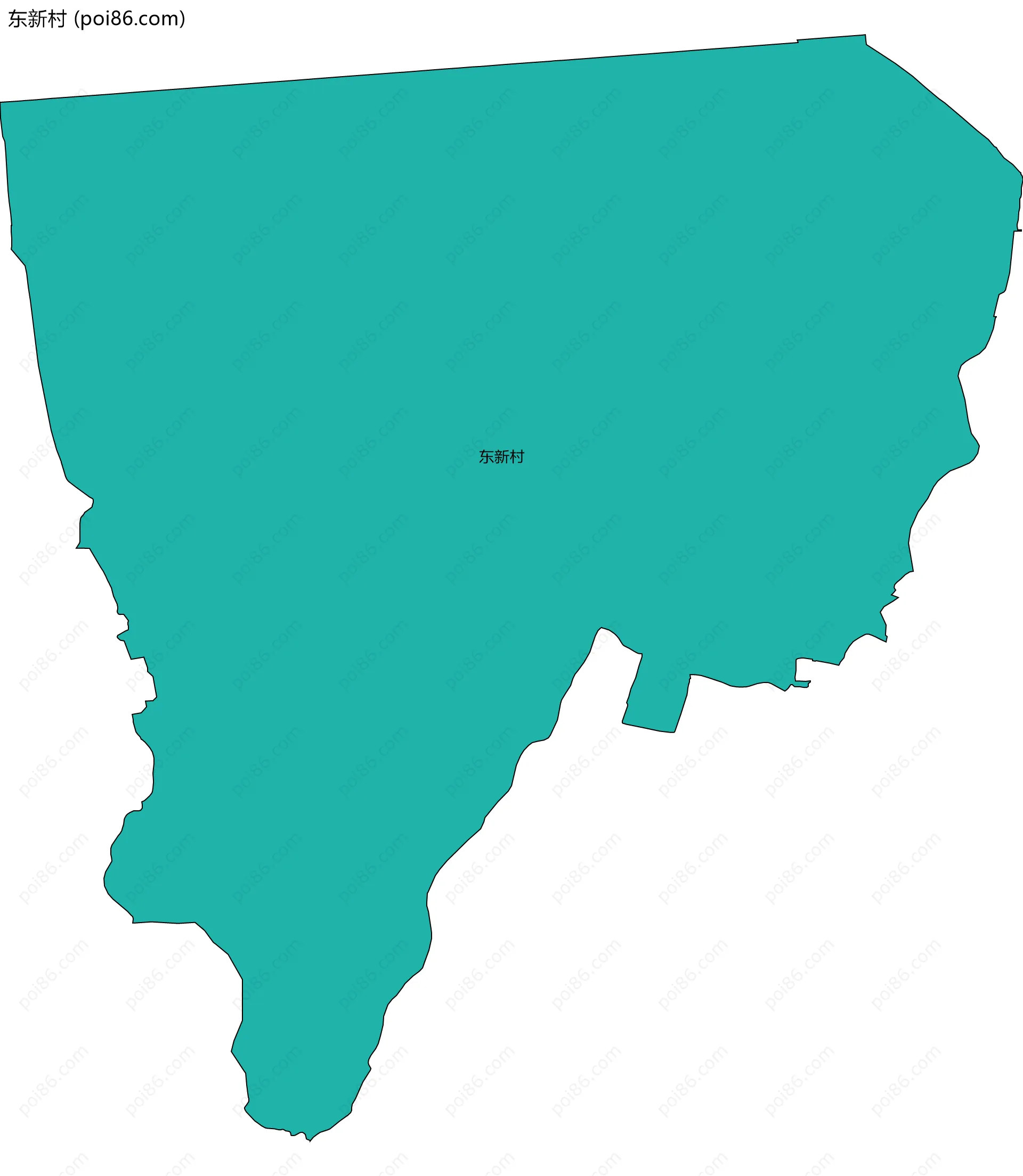 东新村边界地图