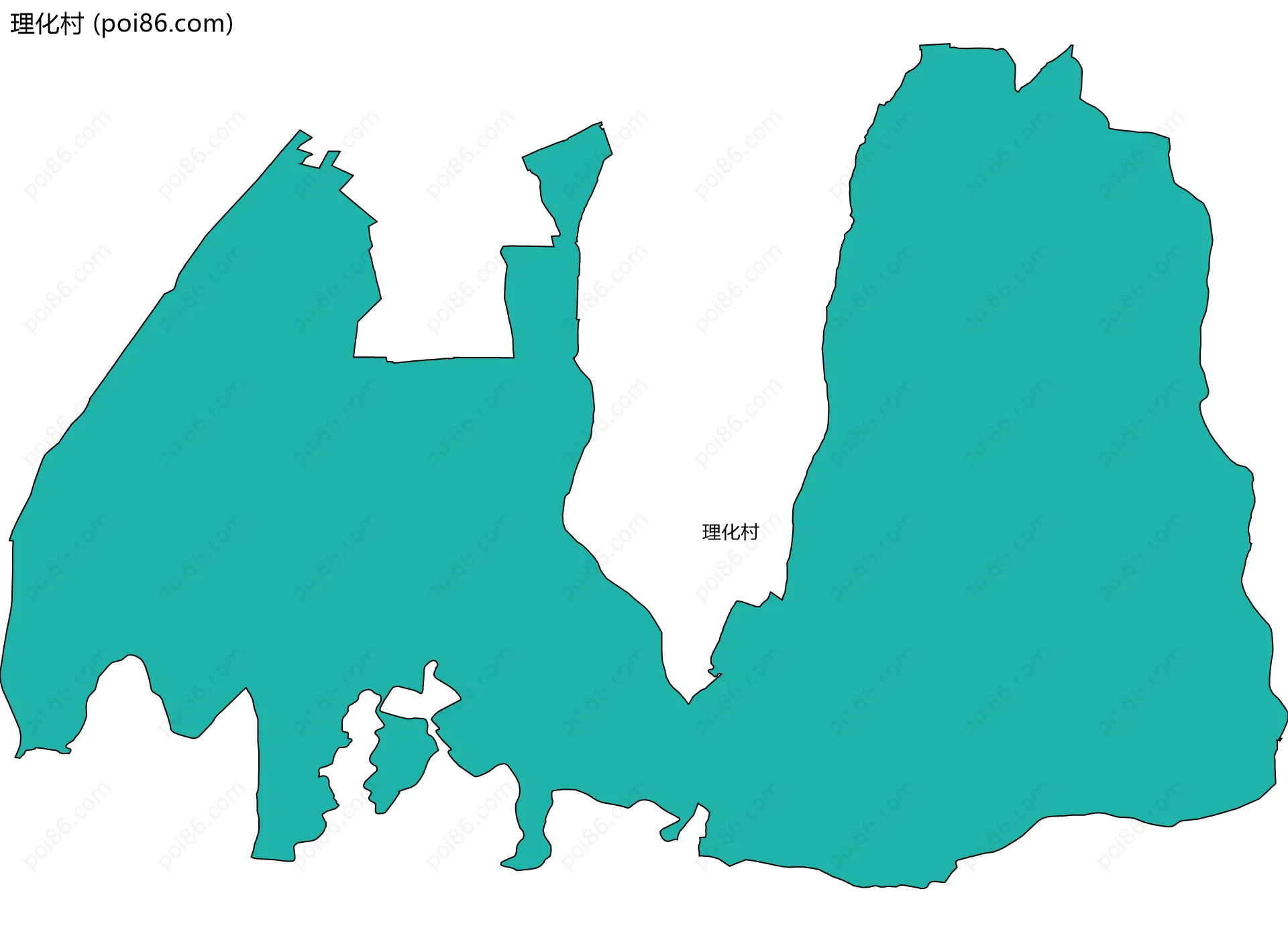 理化村边界地图