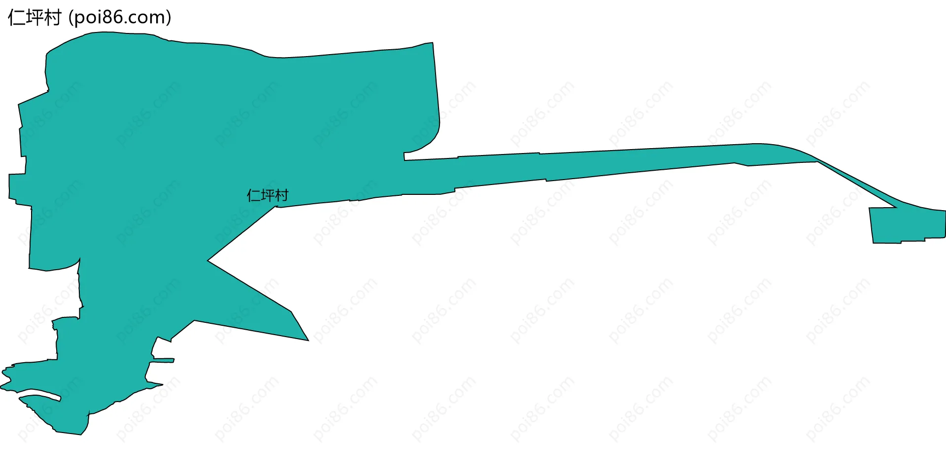 仁坪村边界地图