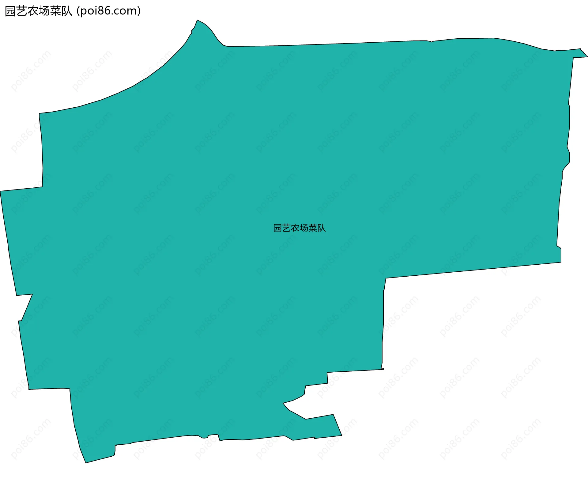 园艺农场菜队边界地图