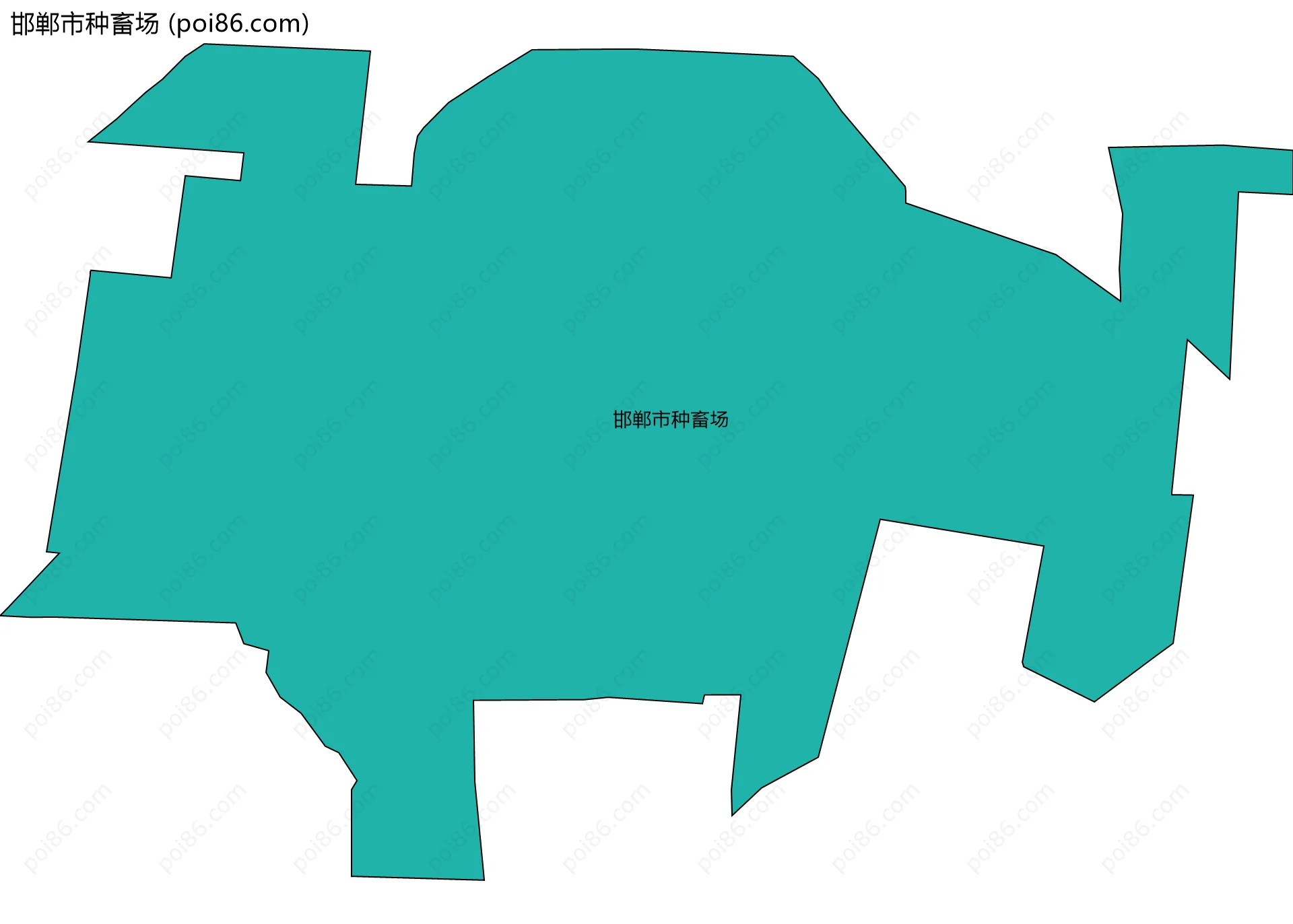 邯郸市种畜场边界地图