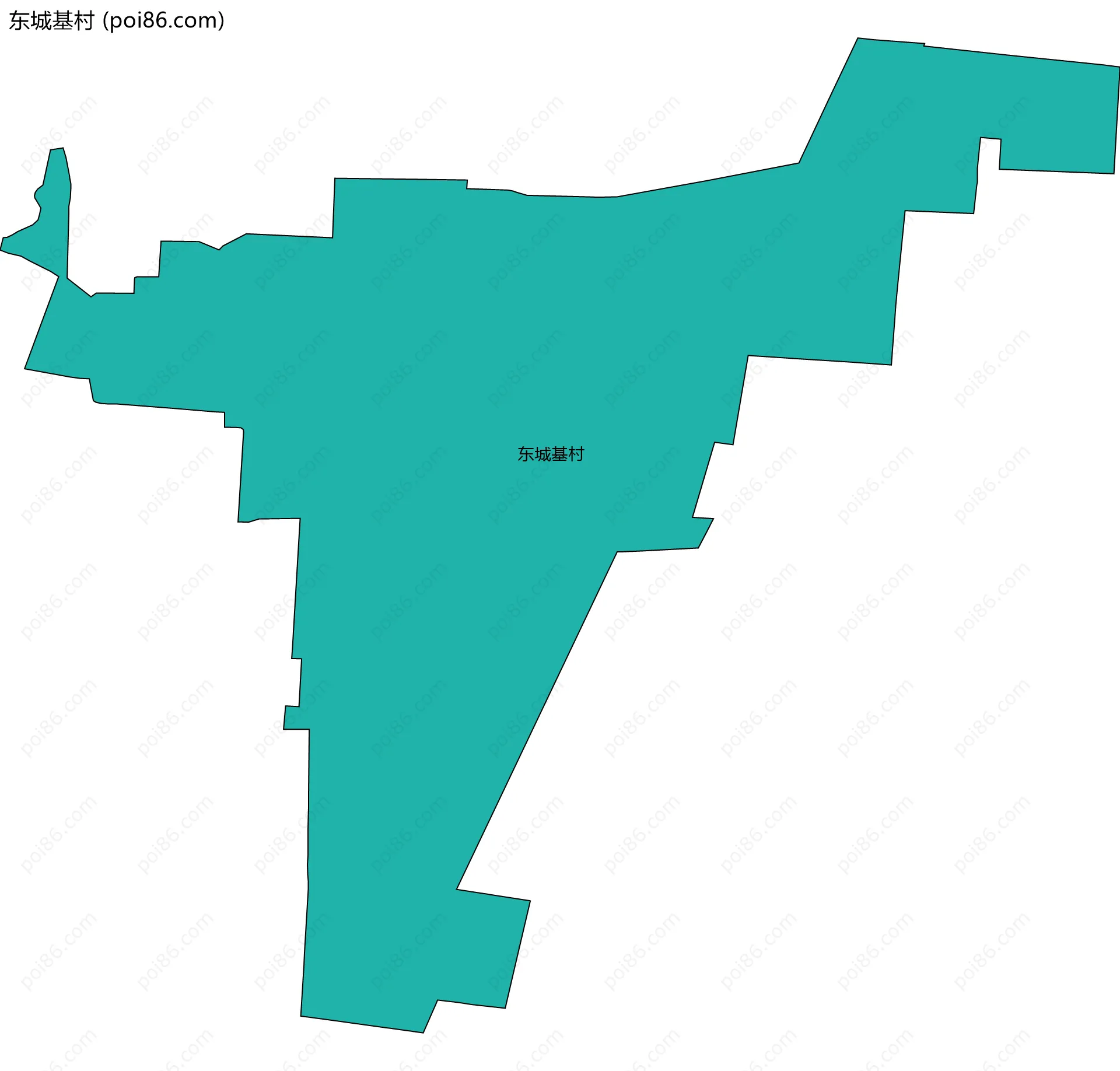 东城基村边界地图