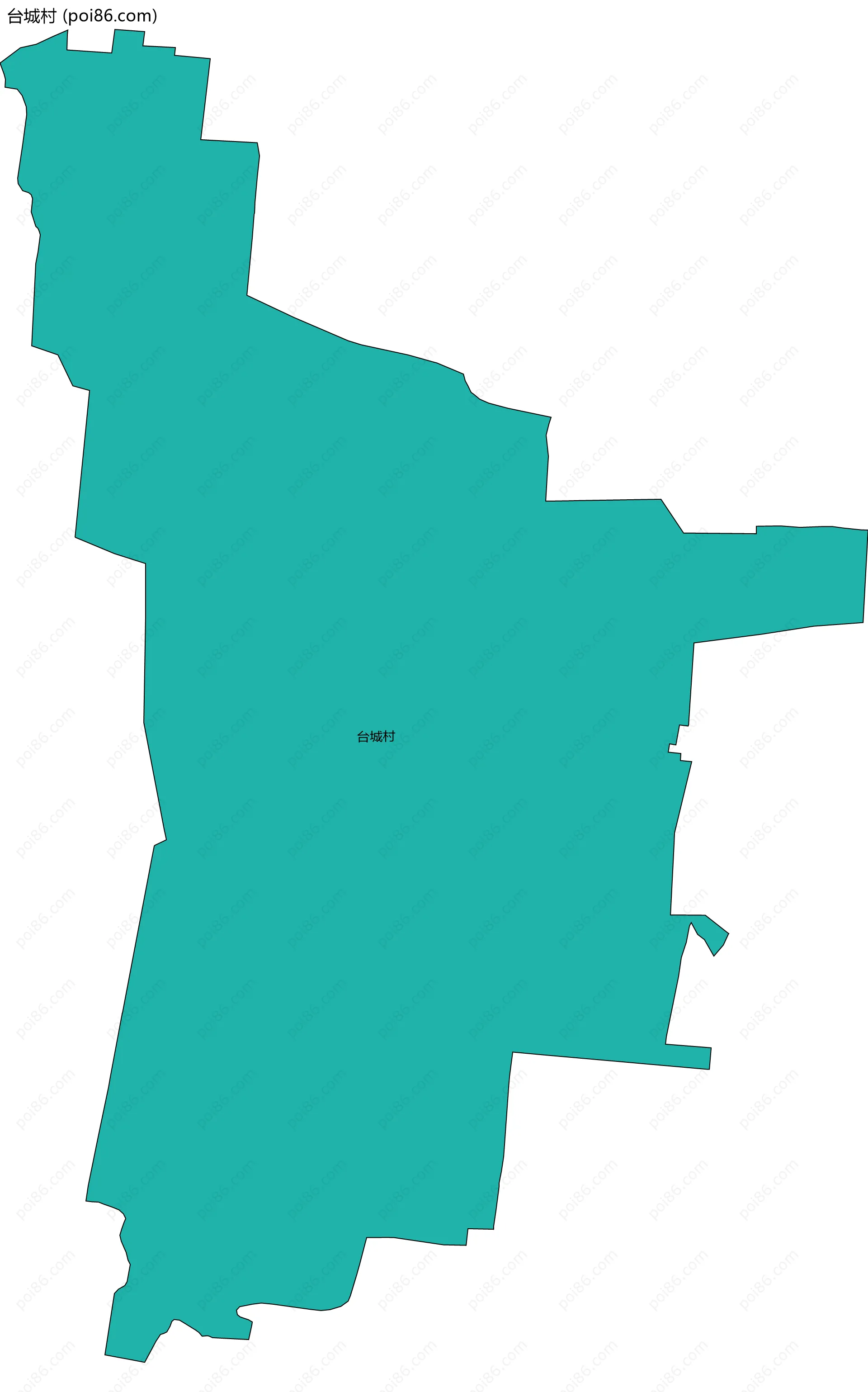 台城村边界地图