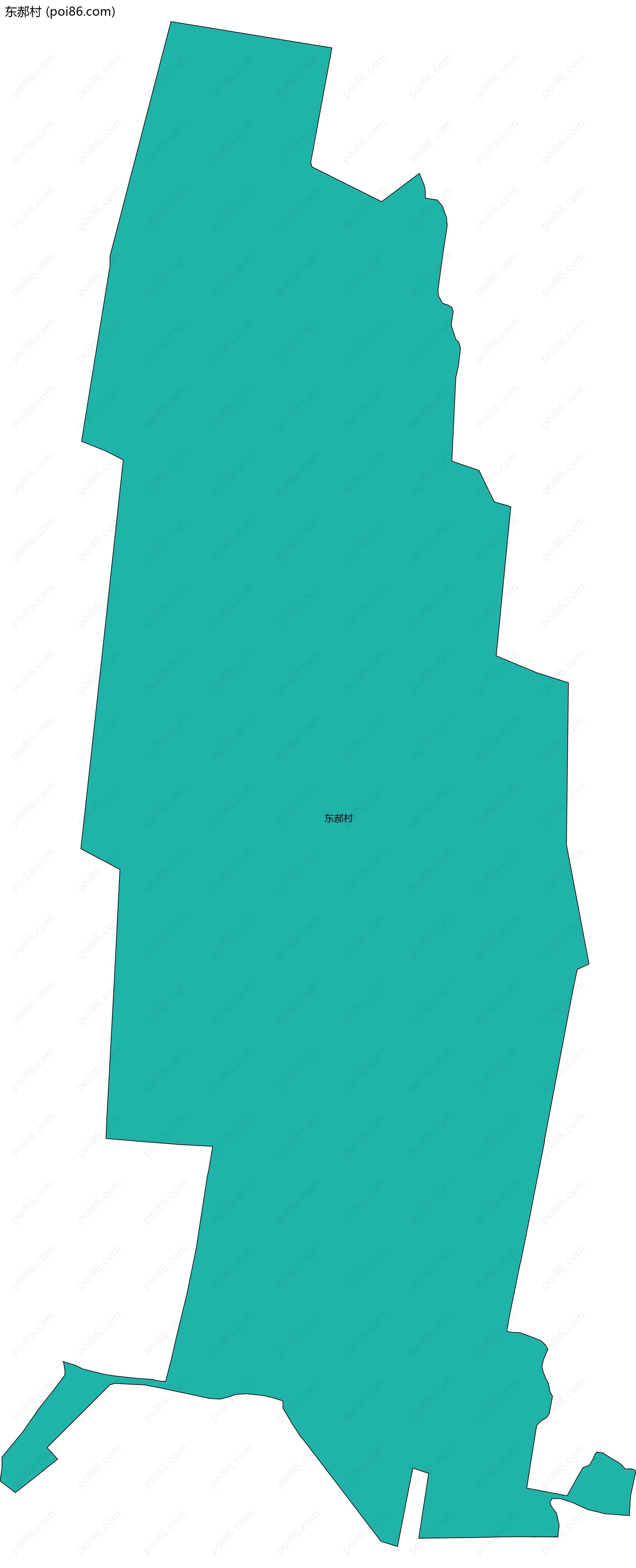 东郝村边界地图