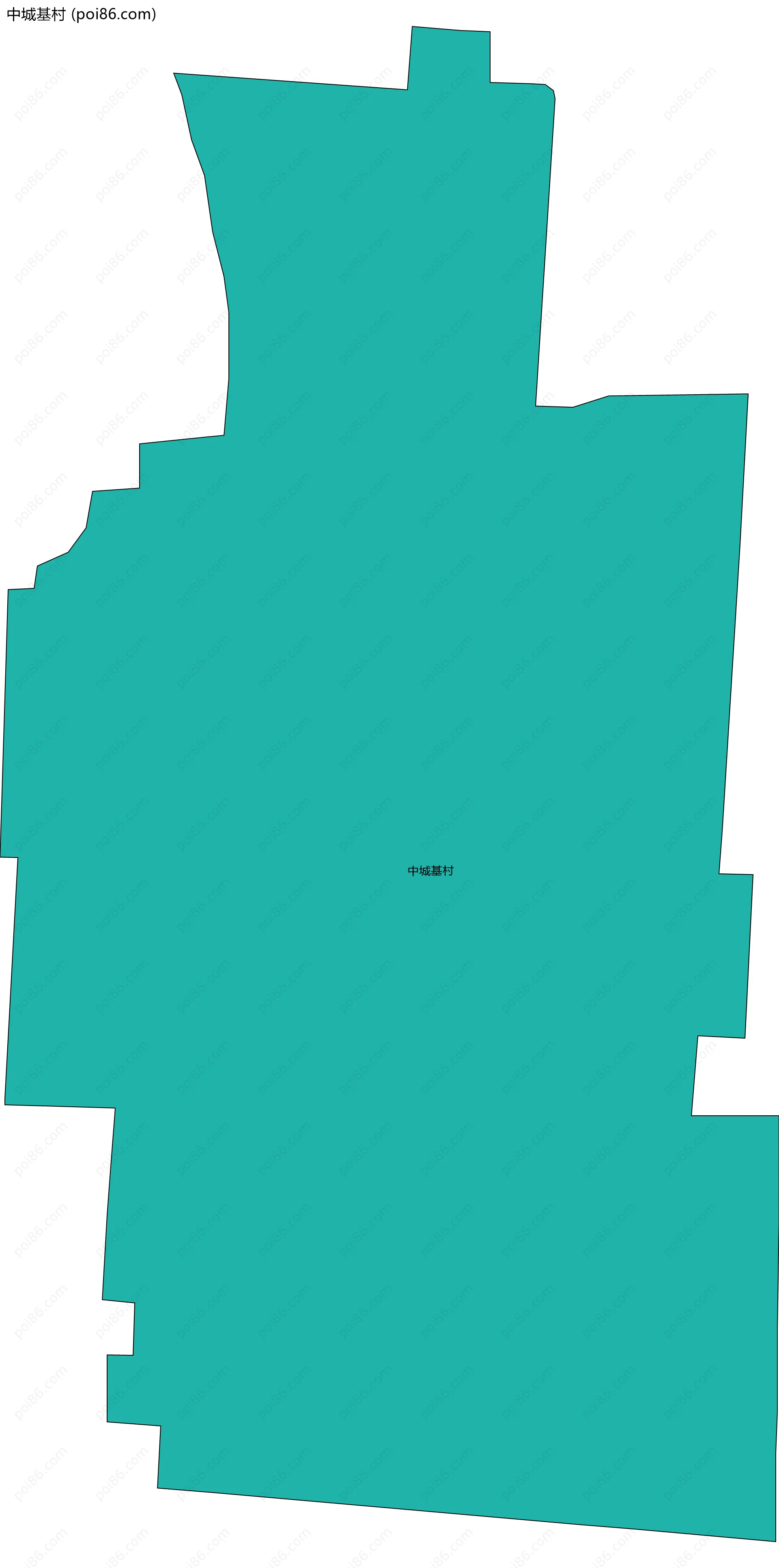 中城基村边界地图