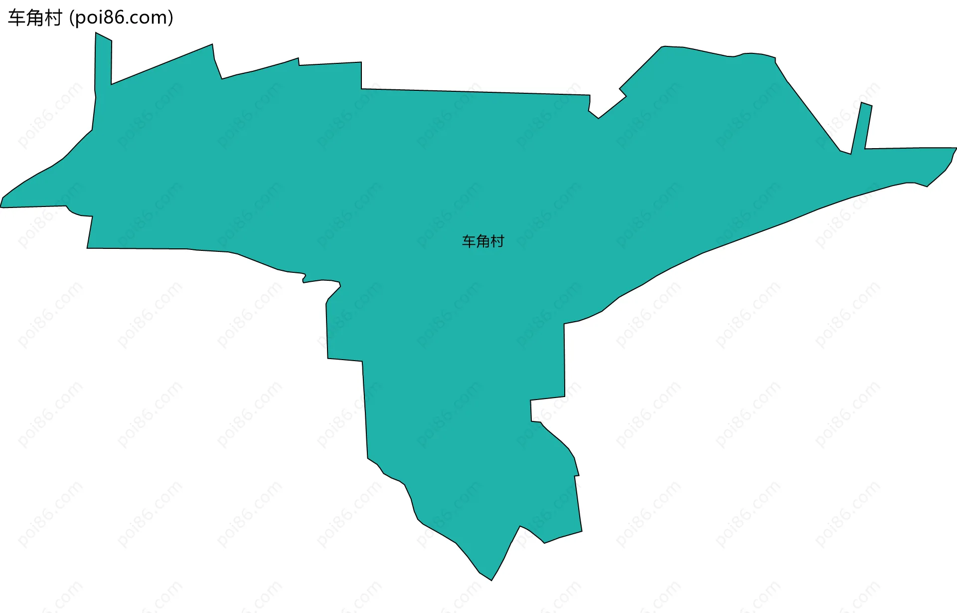 车角村边界地图