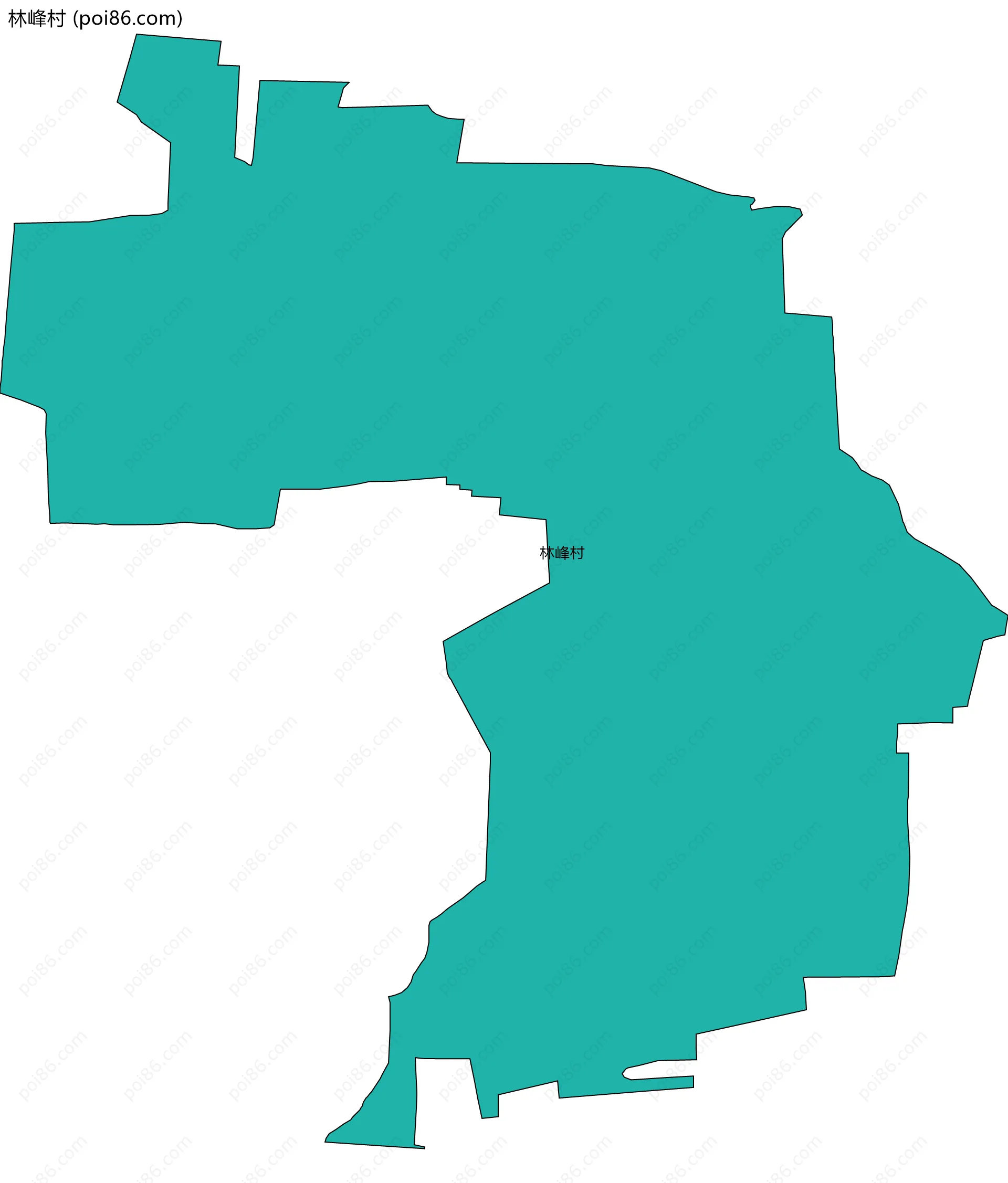 林峰村边界地图