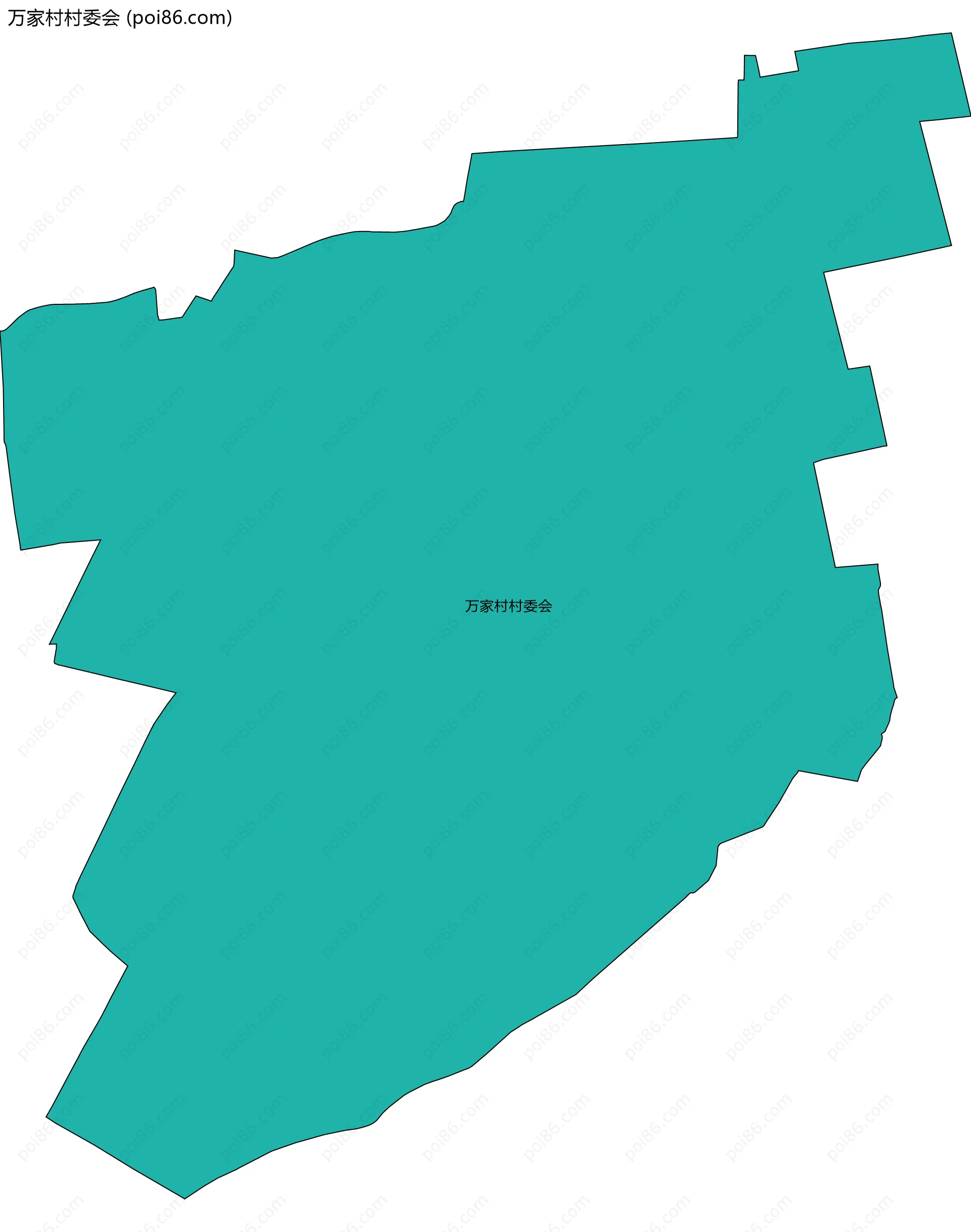 万家村村委会边界地图