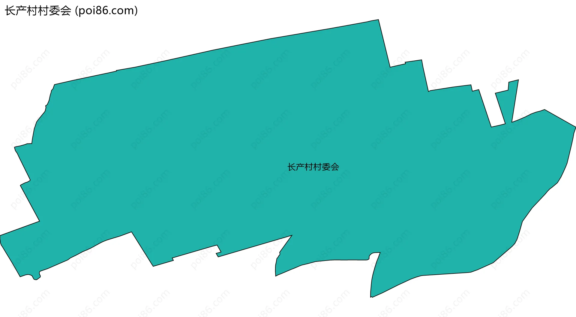 长产村村委会边界地图