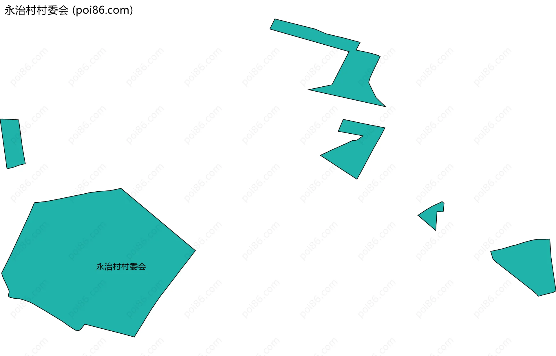 永治村村委会边界地图