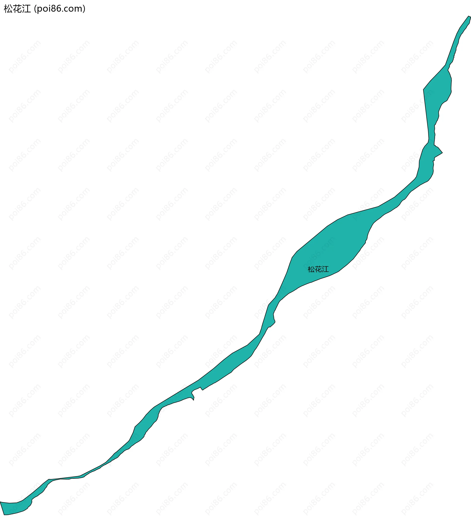 松花江边界地图