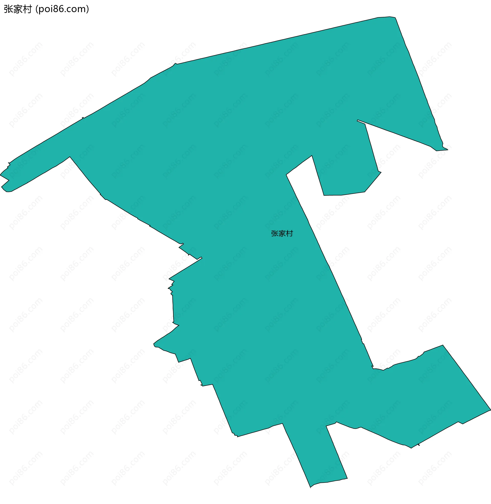 张家村边界地图