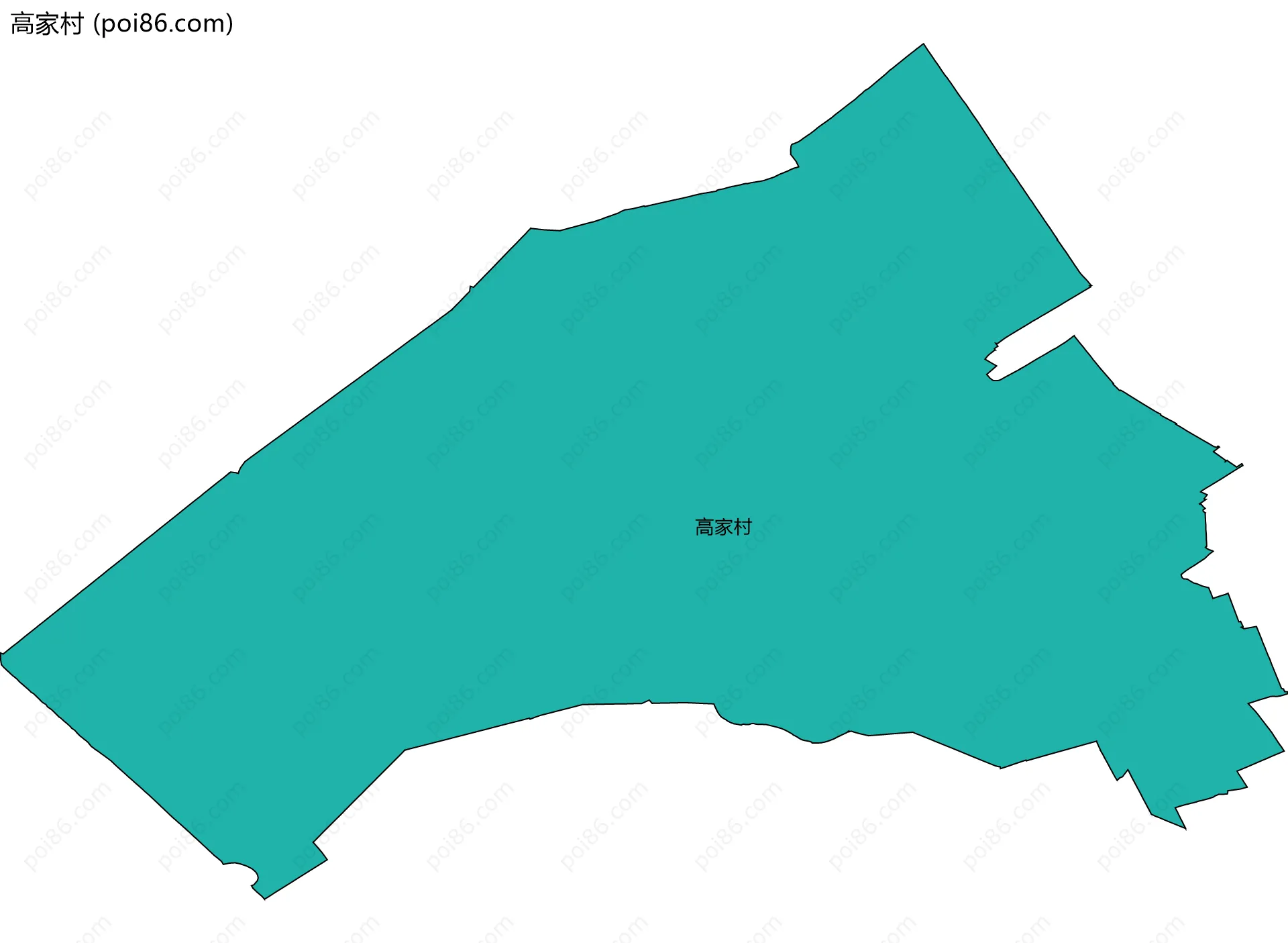 高家村边界地图