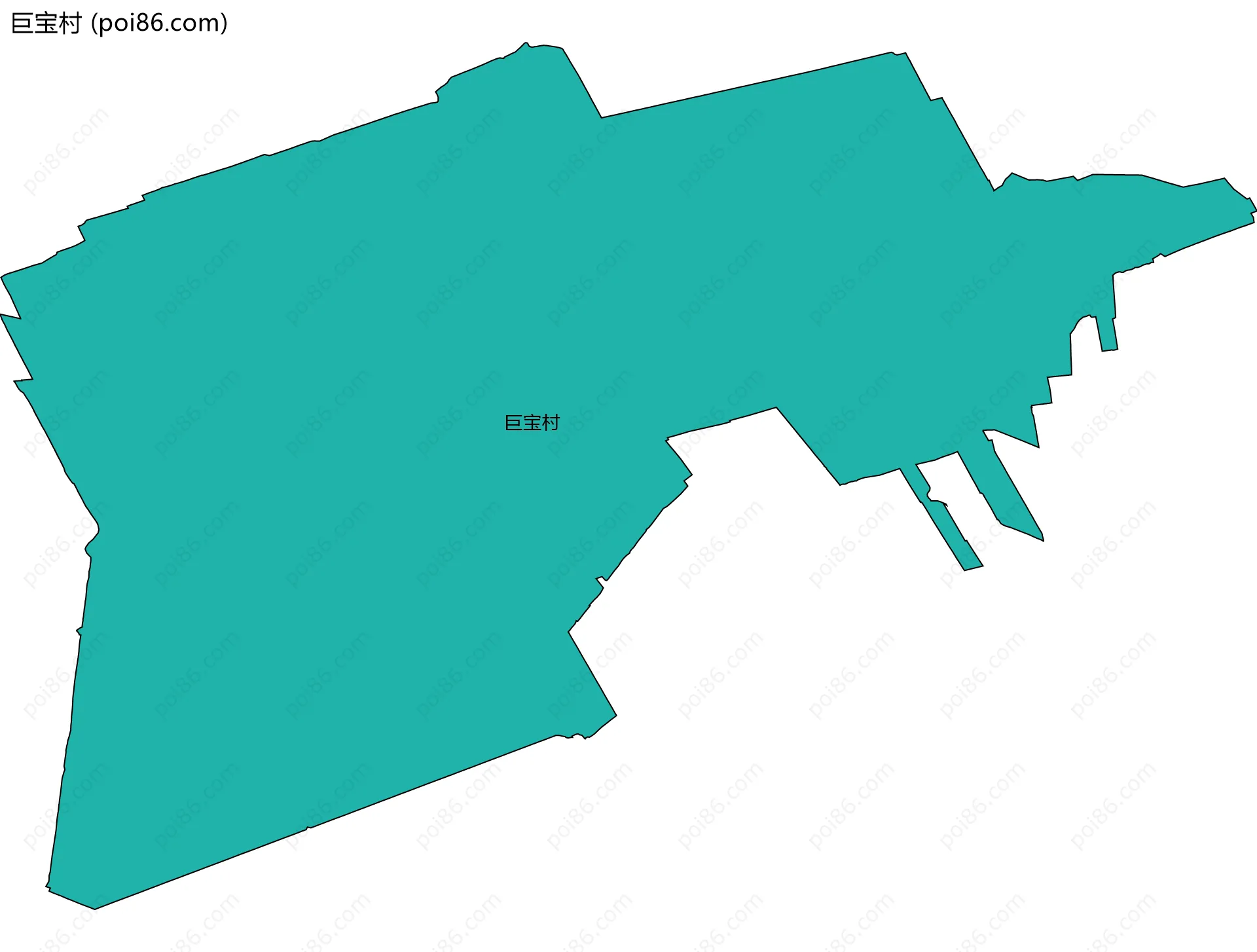 巨宝村边界地图