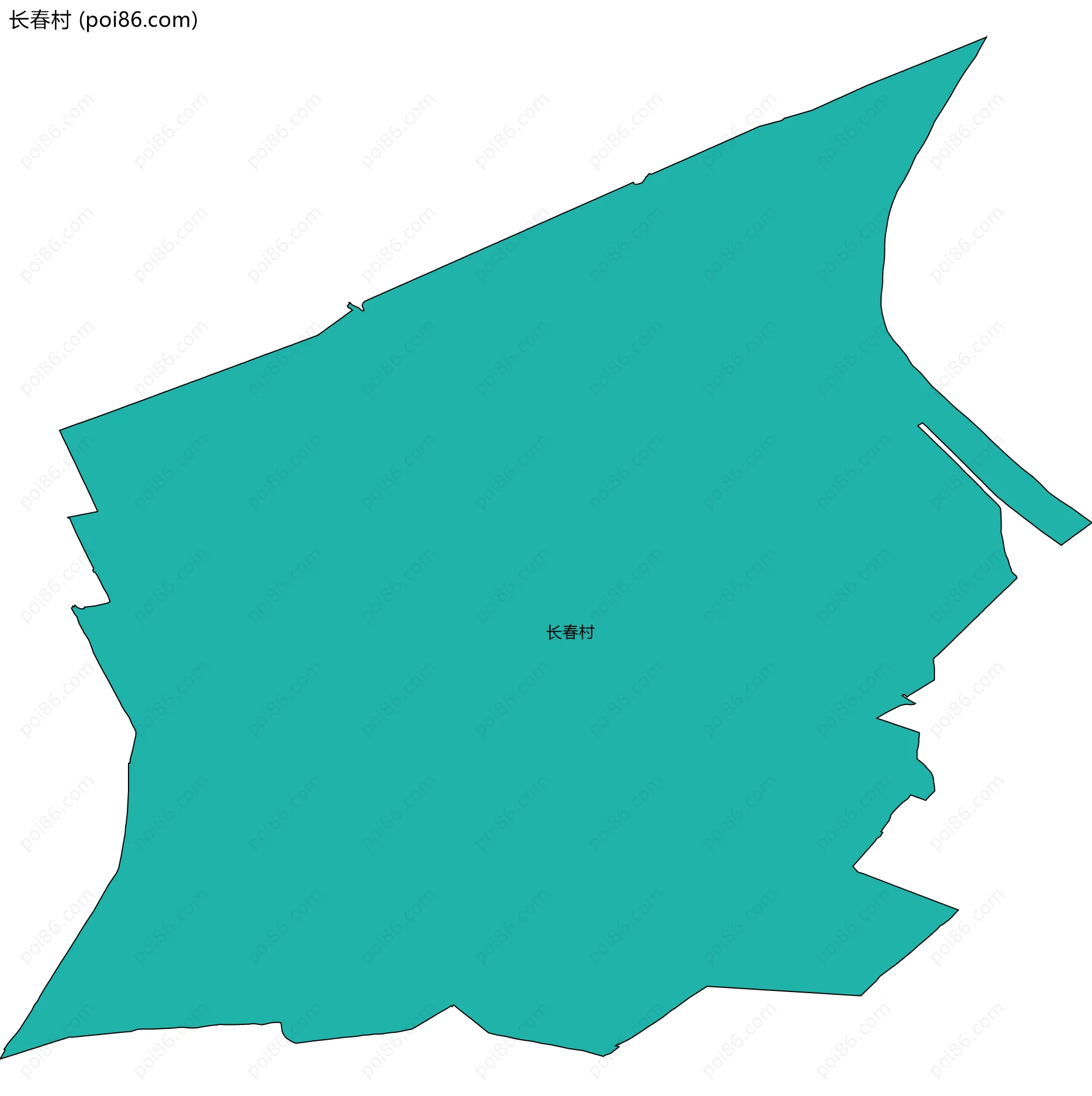 长春村边界地图