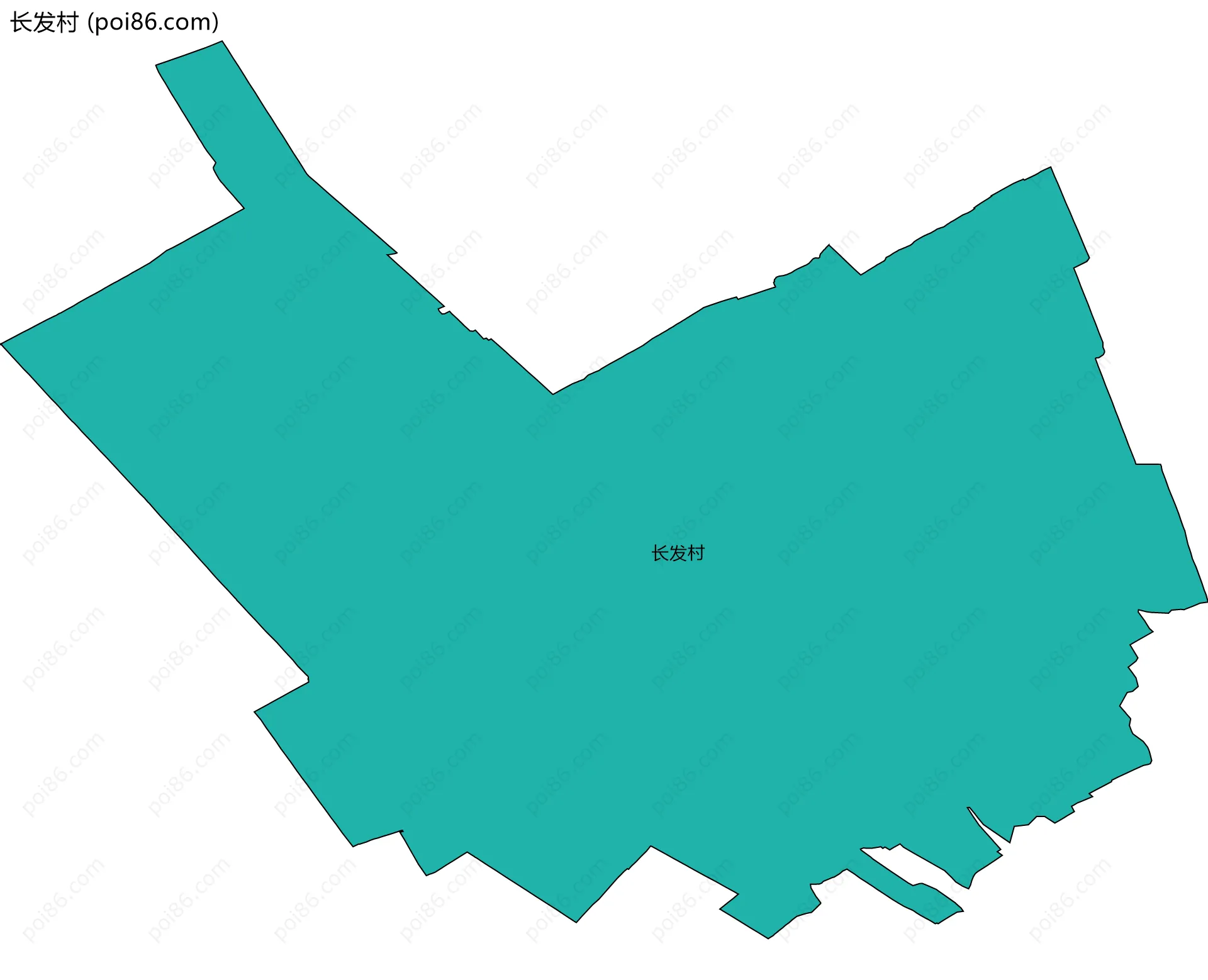 长发村边界地图