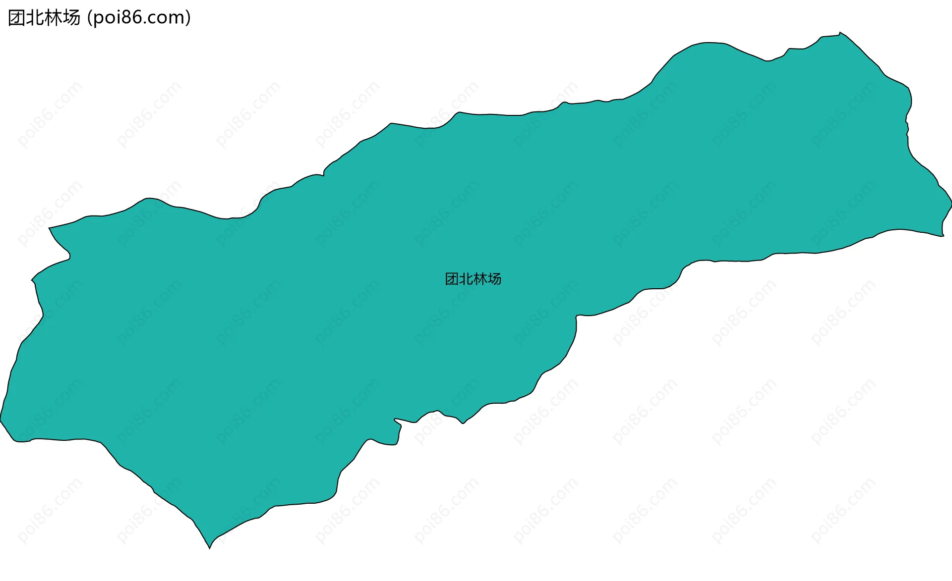 团北林场边界地图