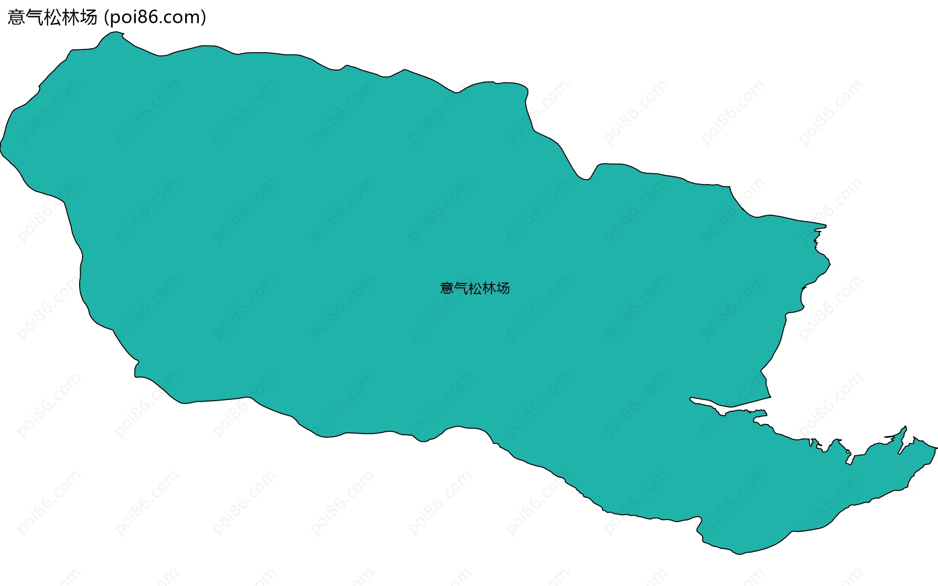 意气松林场边界地图