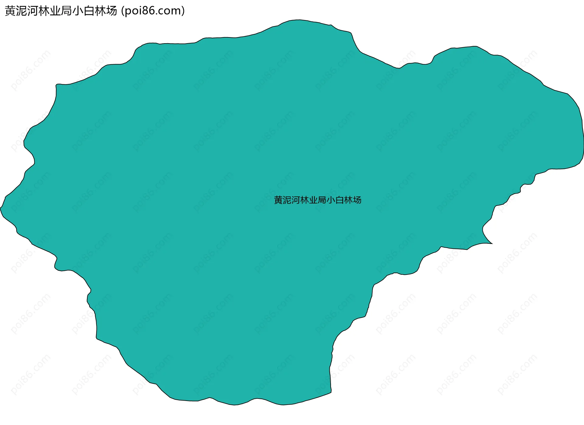 黄泥河林业局小白林场边界地图