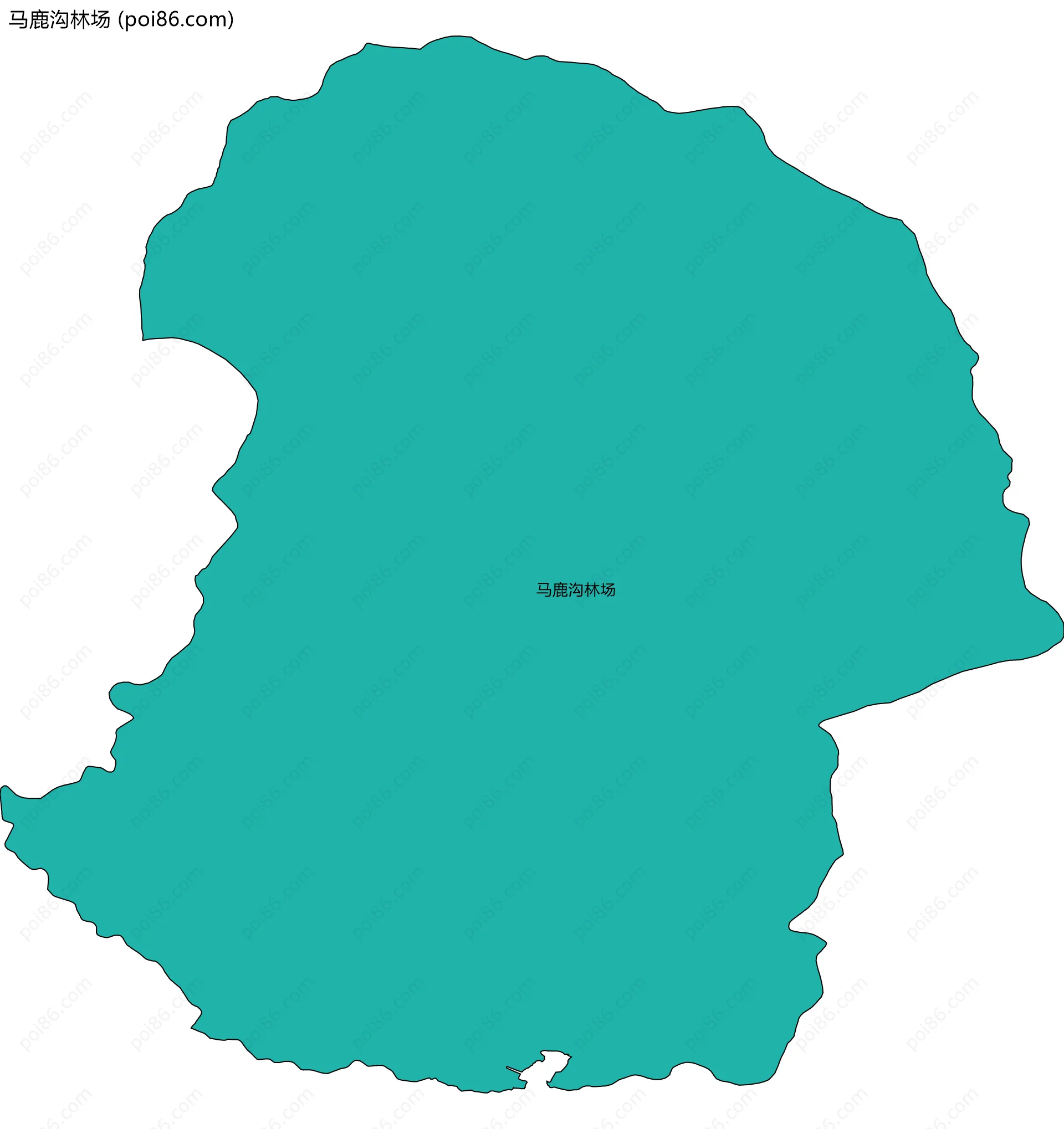 马鹿沟林场边界地图