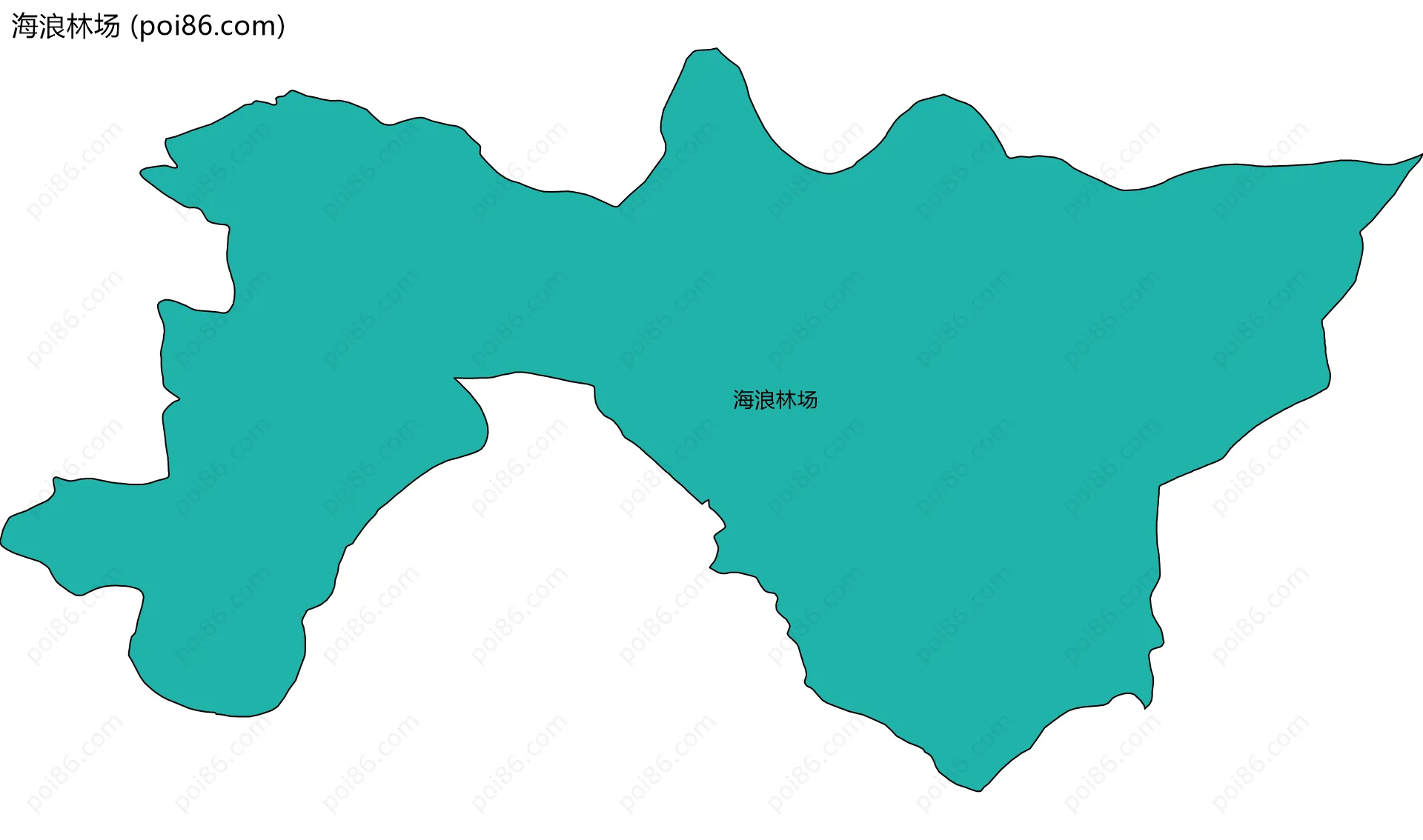 海浪林场边界地图