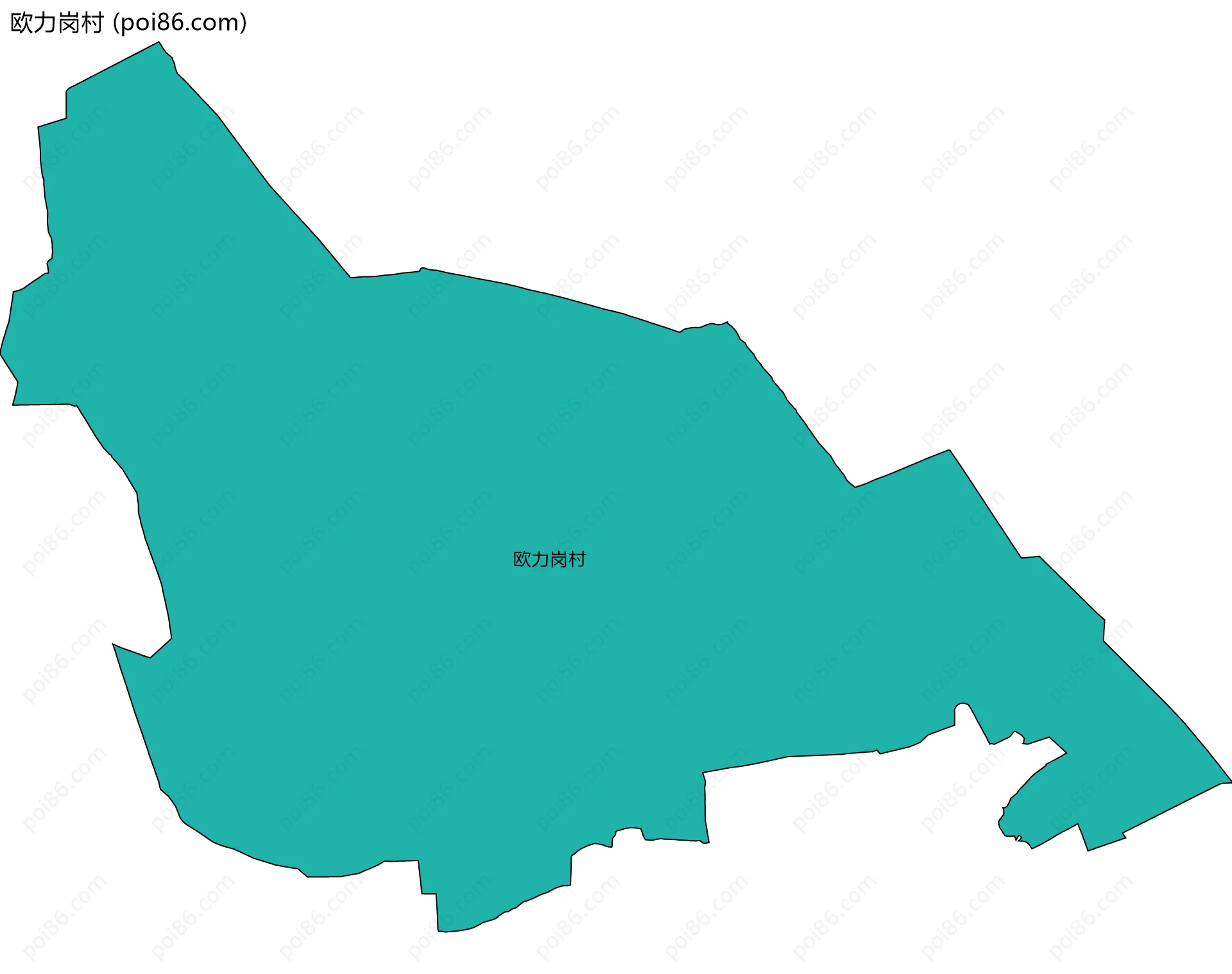 欧力岗村边界地图