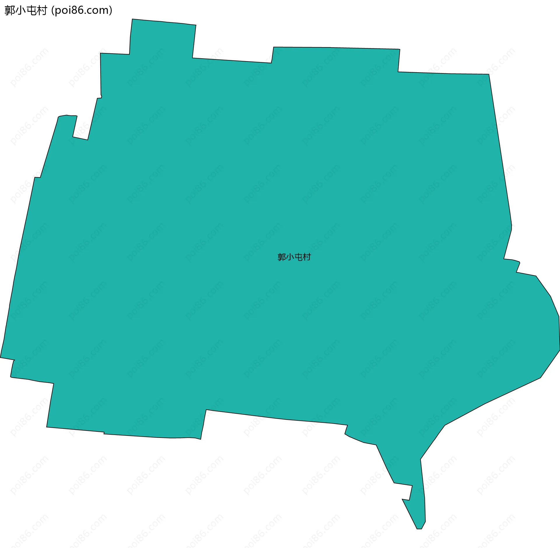 郭小屯村边界地图