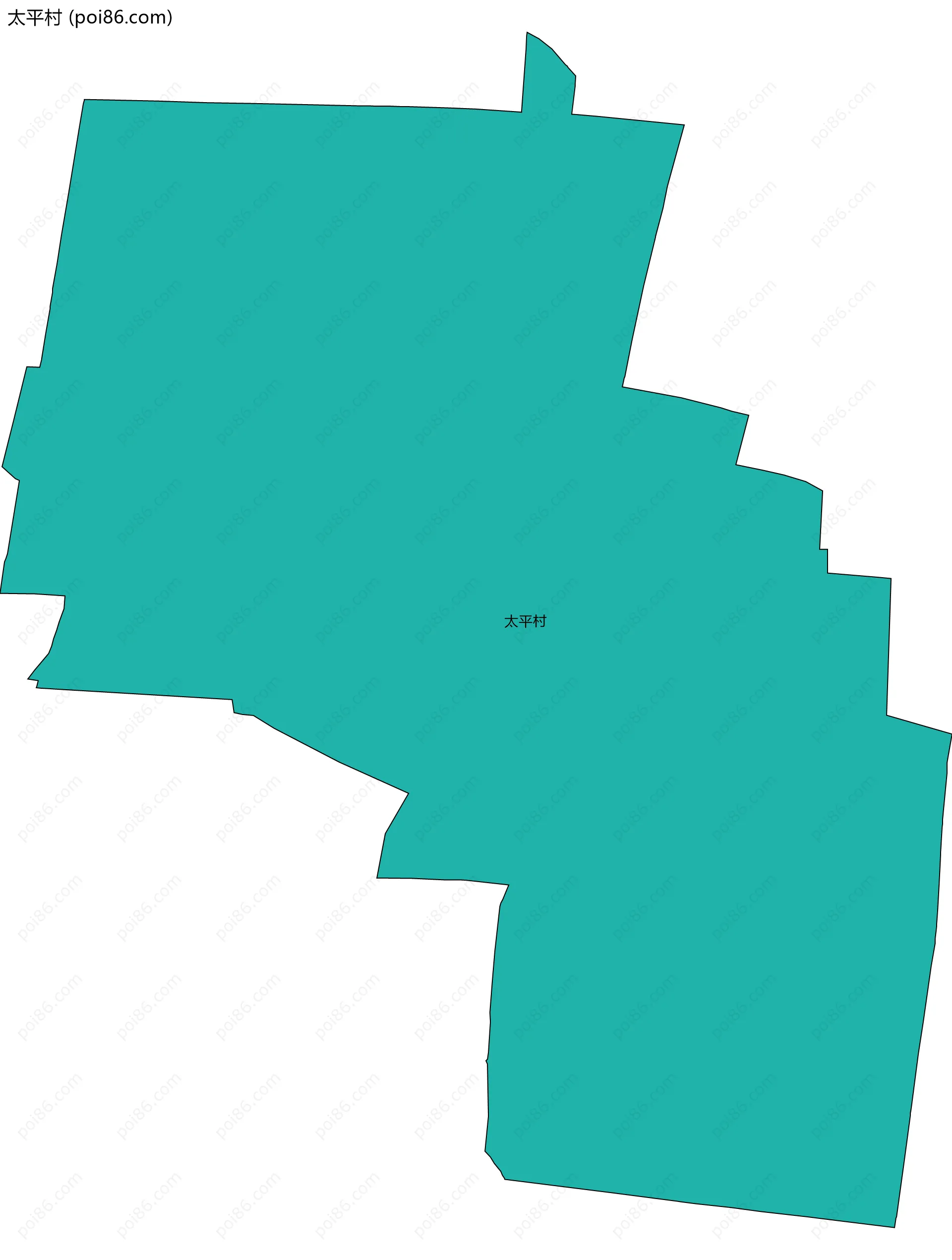 太平村边界地图