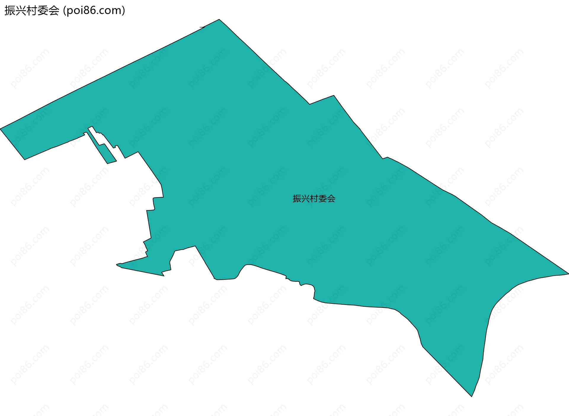 振兴村委会边界地图