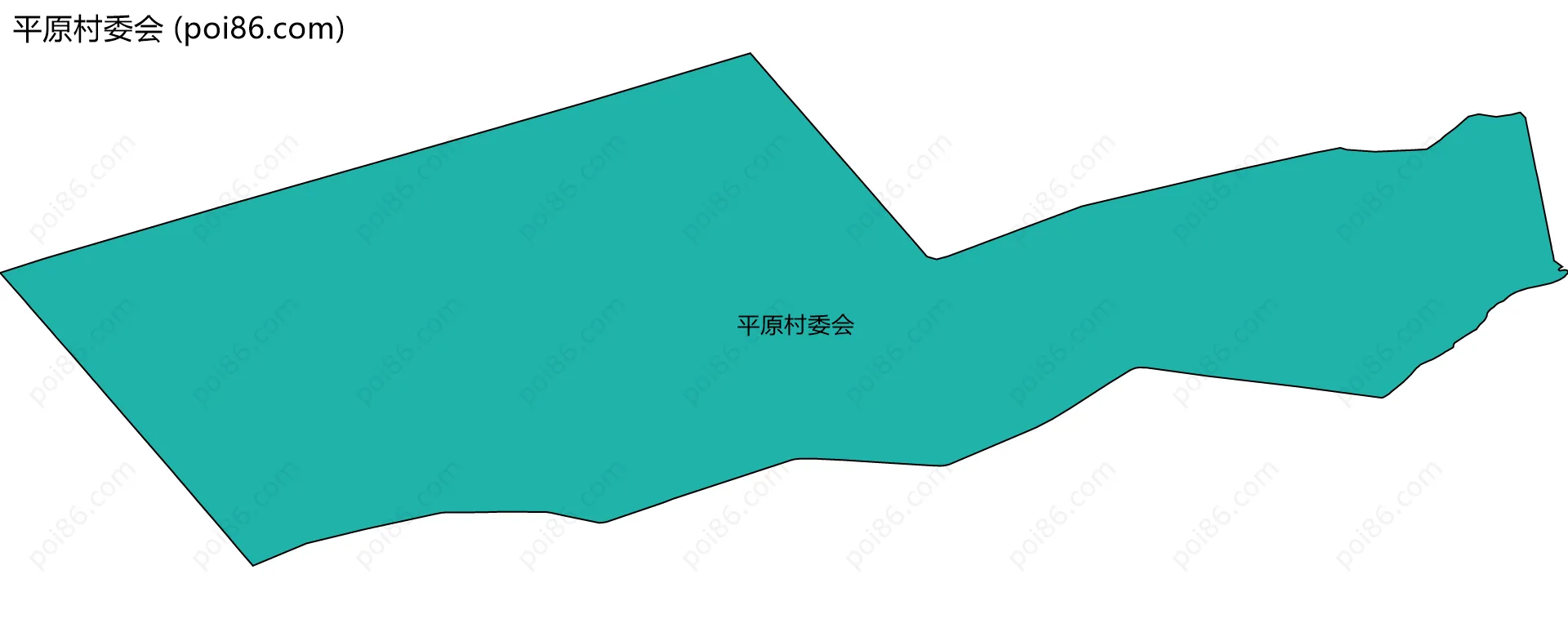 平原村委会边界地图