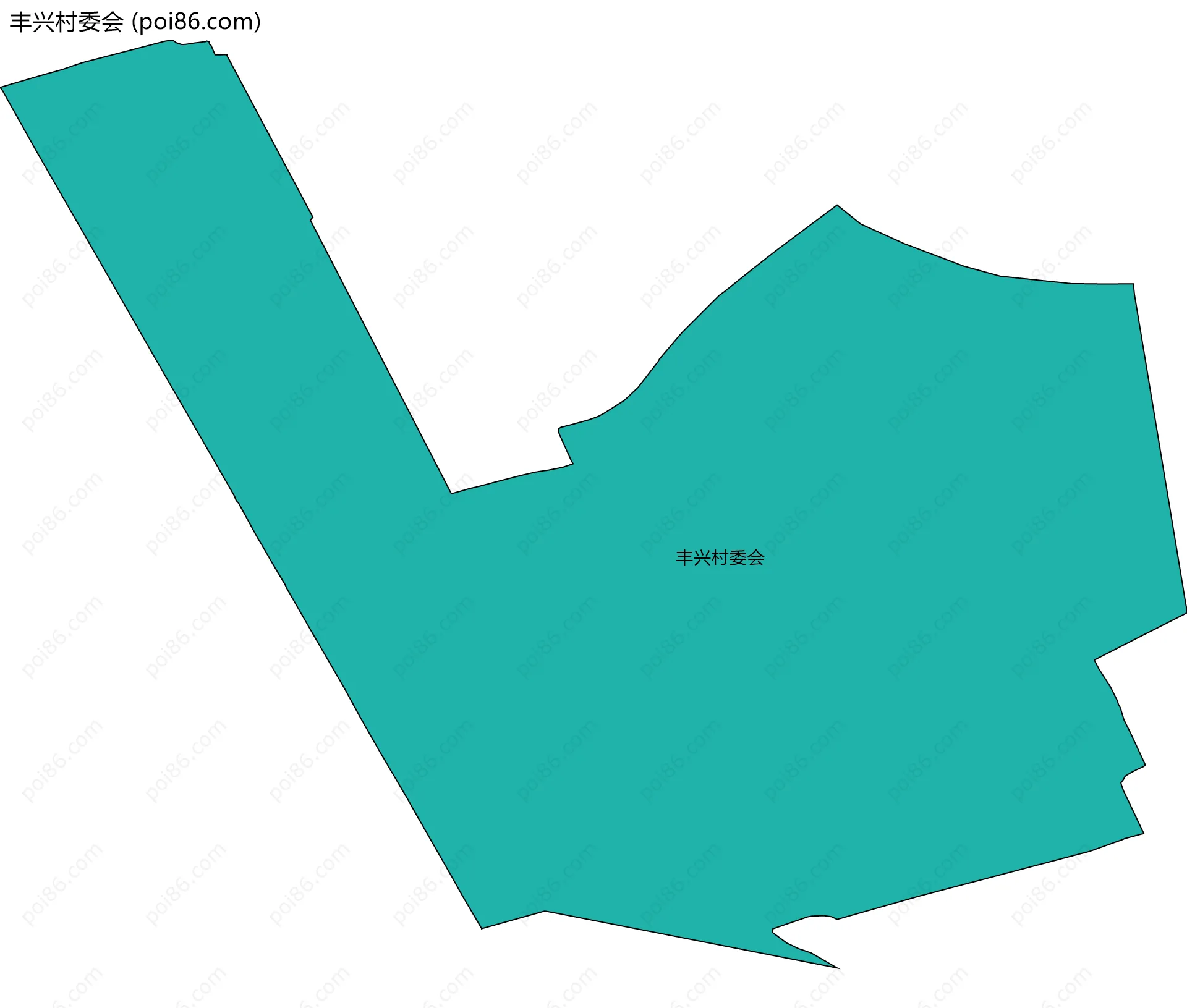 丰兴村委会边界地图
