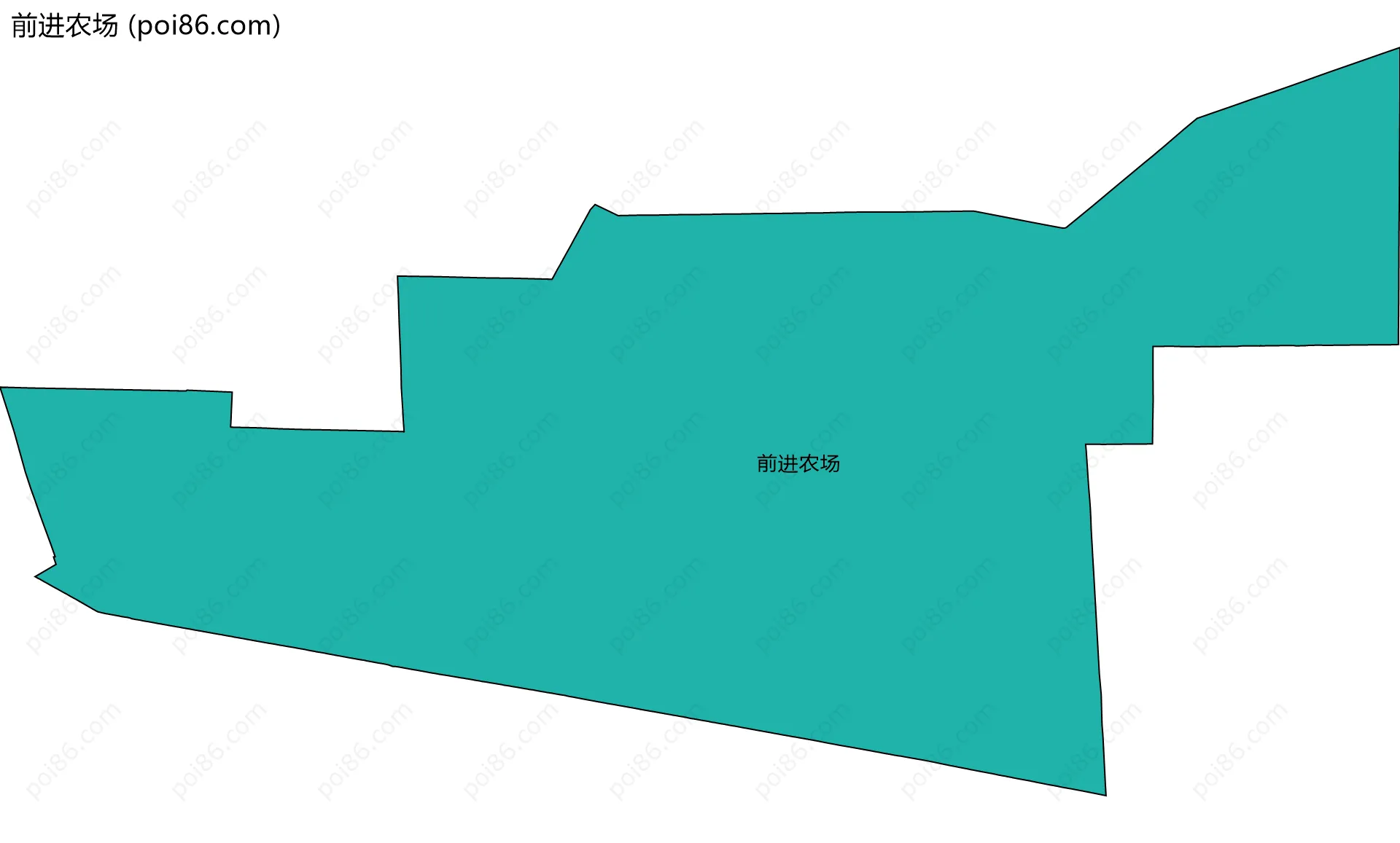 前进农场边界地图
