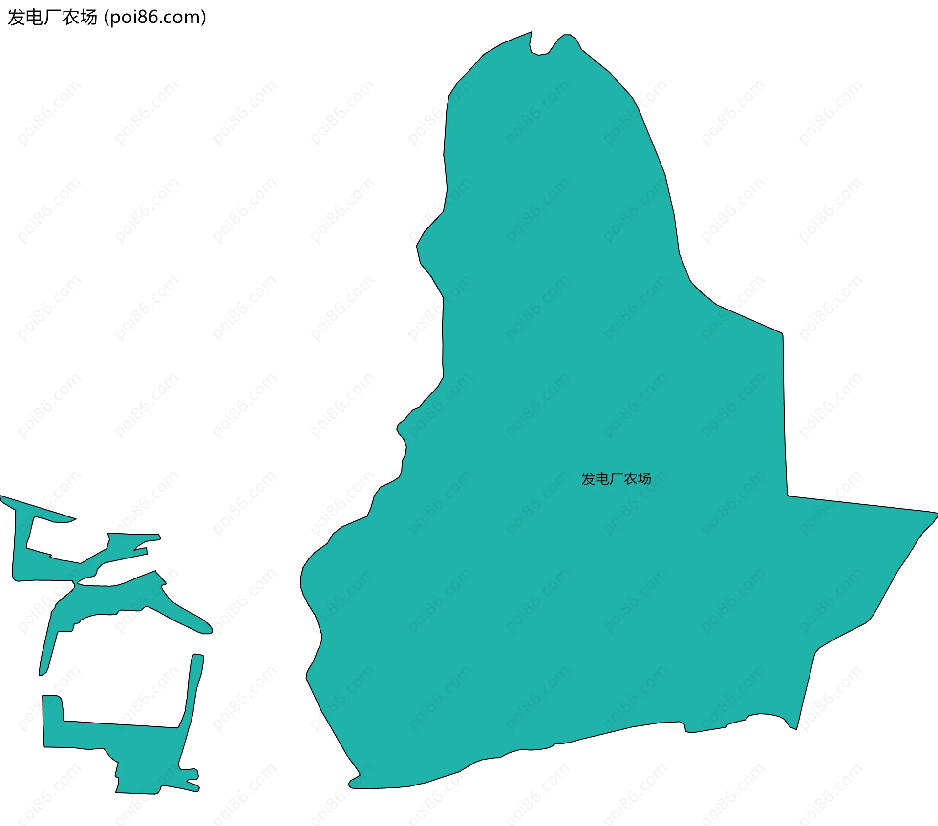 发电厂农场边界地图