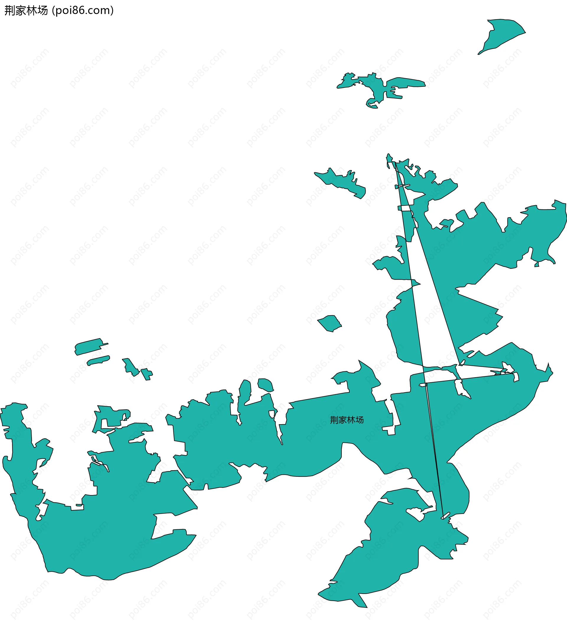 荆家林场边界地图