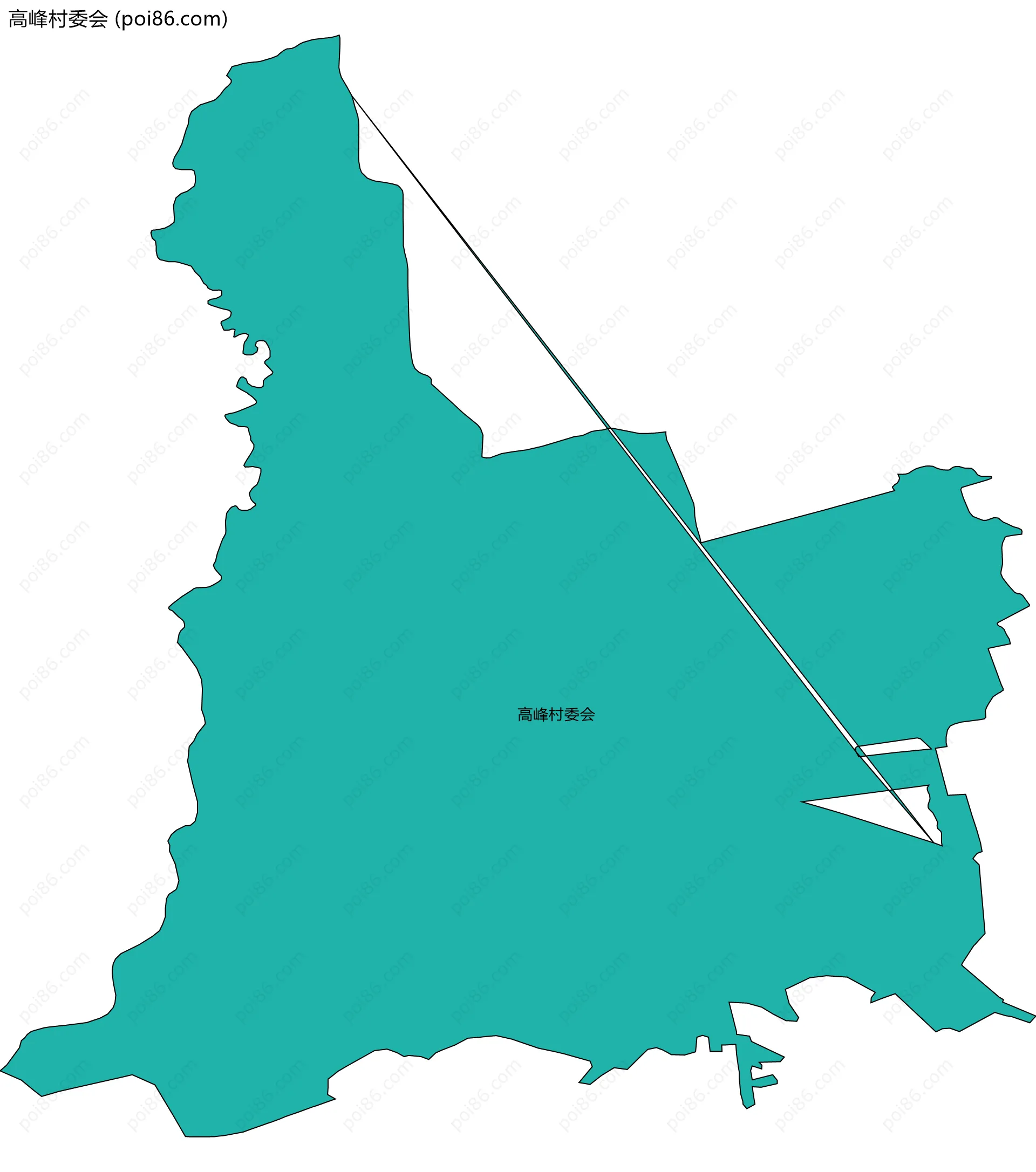 高峰村委会边界地图