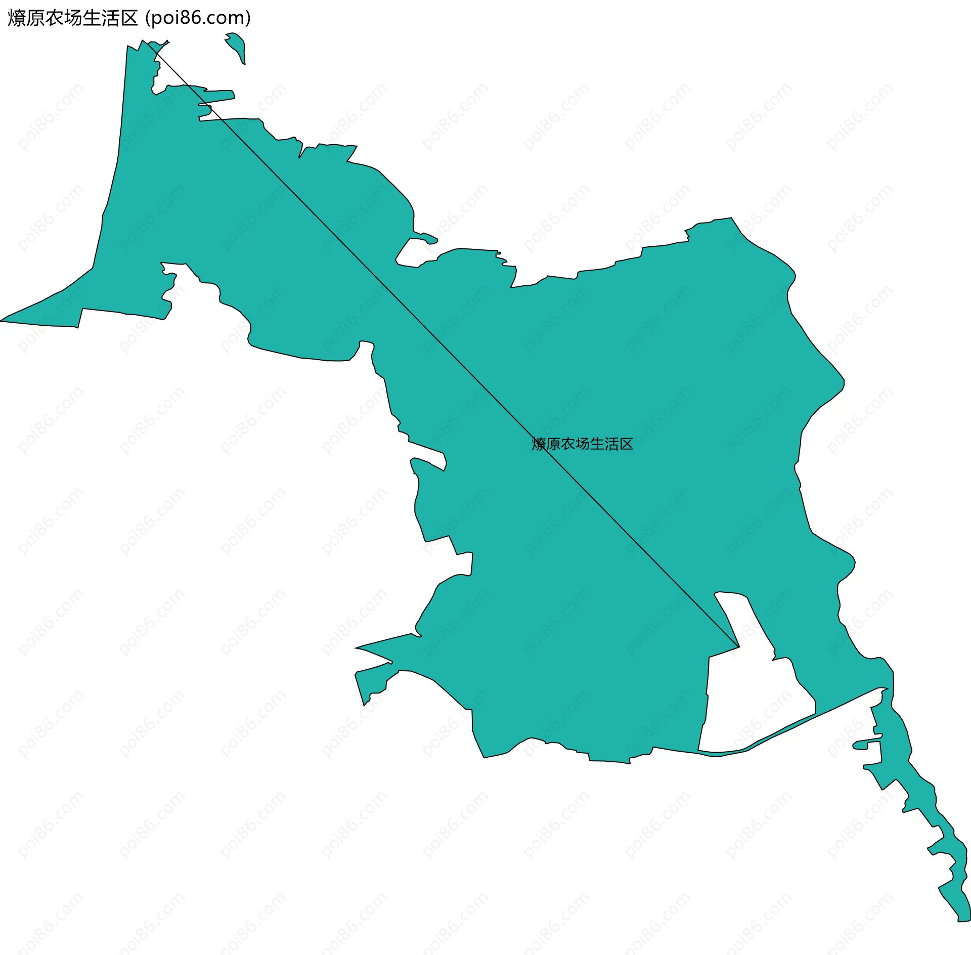 燎原农场生活区边界地图