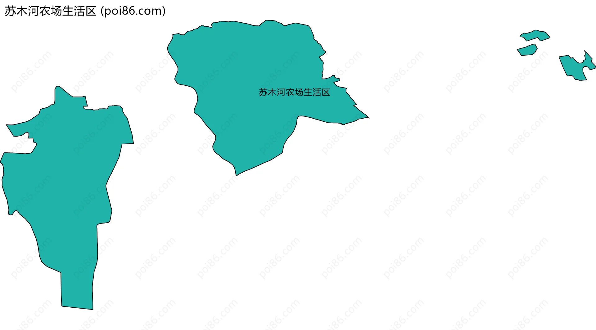 苏木河农场生活区边界地图