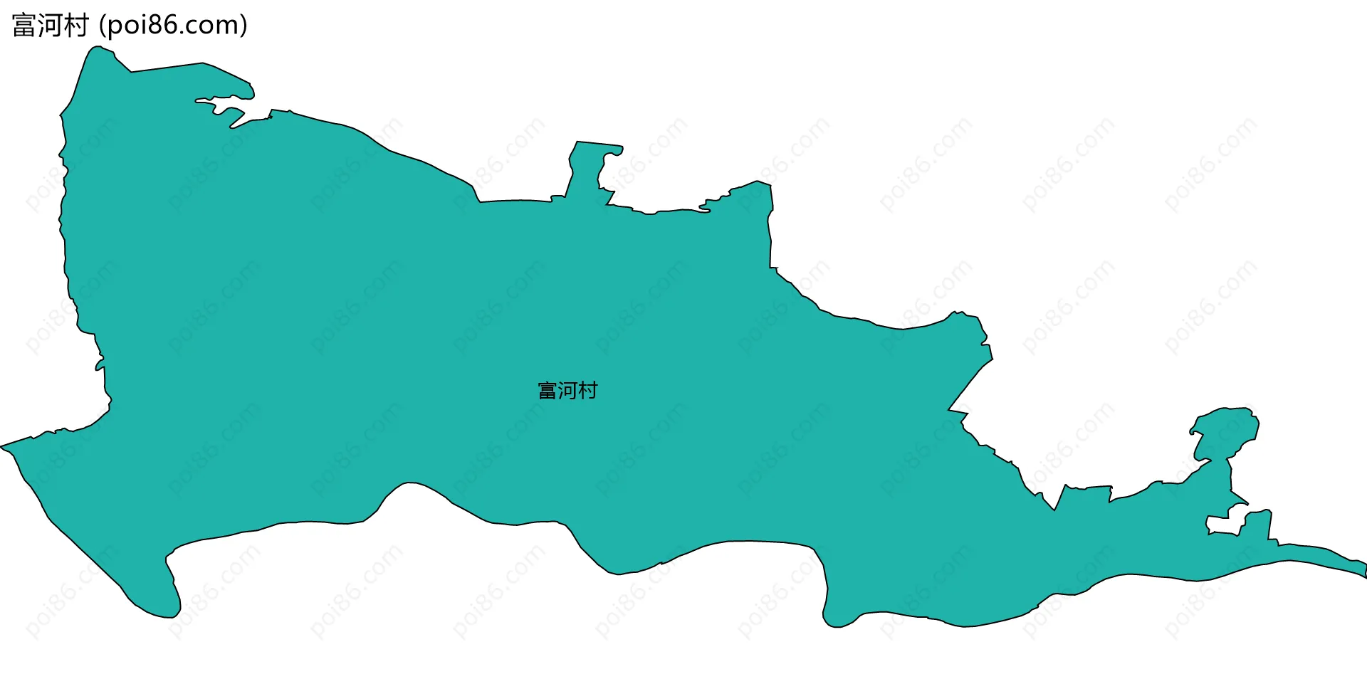 富河村边界地图