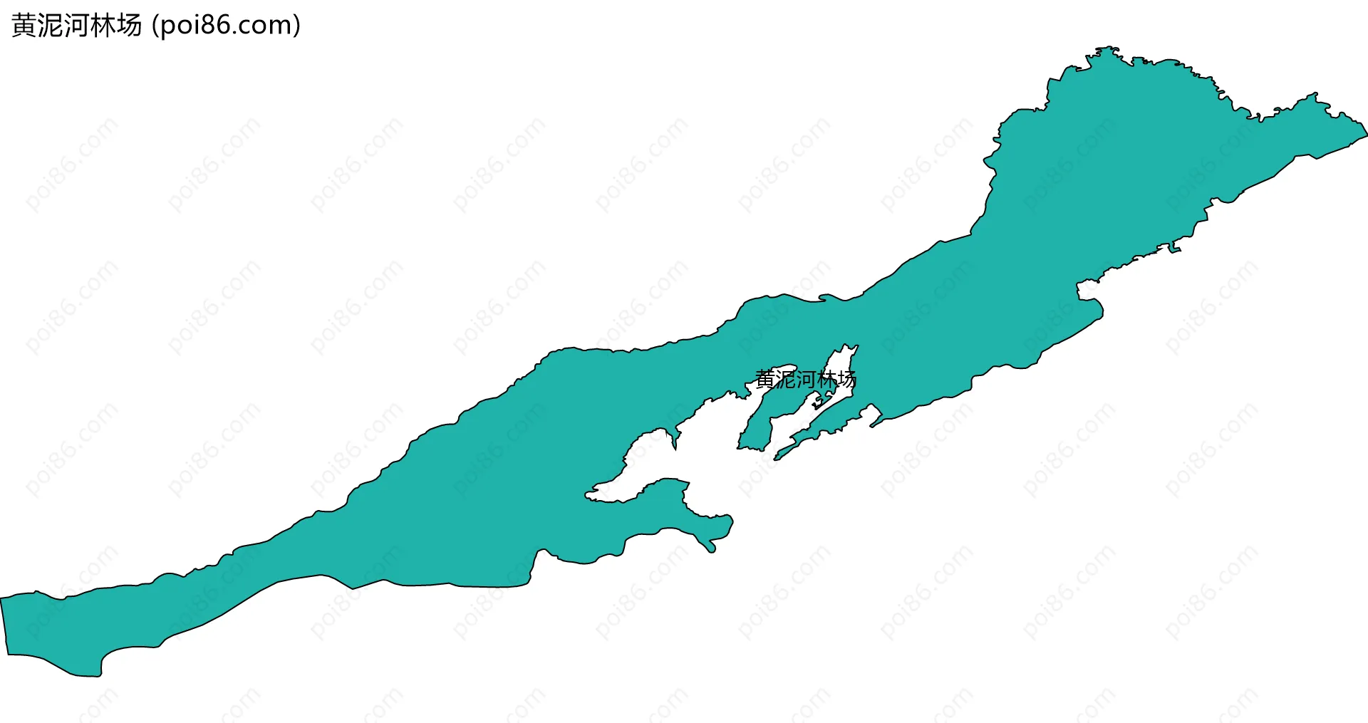 黄泥河林场边界地图