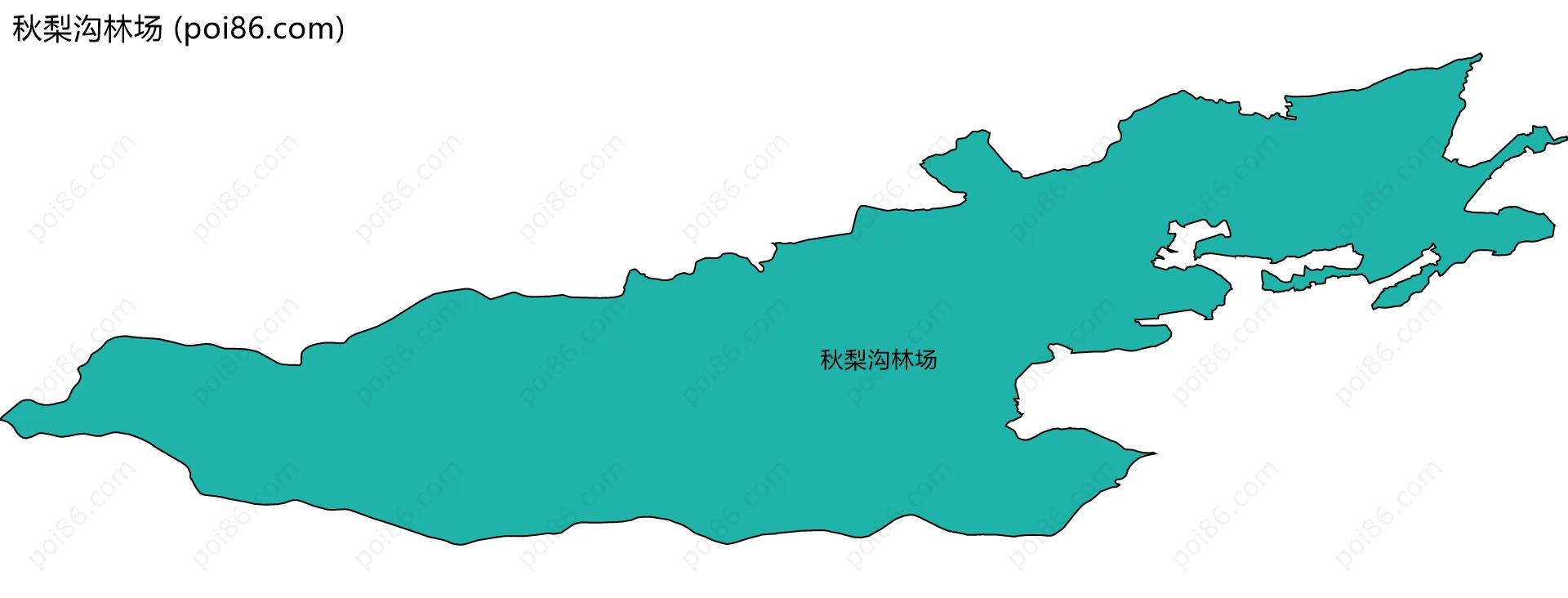 秋梨沟林场边界地图
