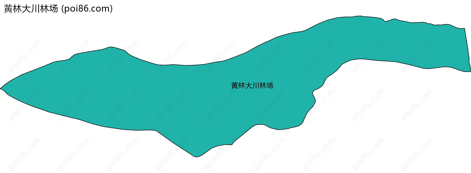 黄林大川林场边界地图